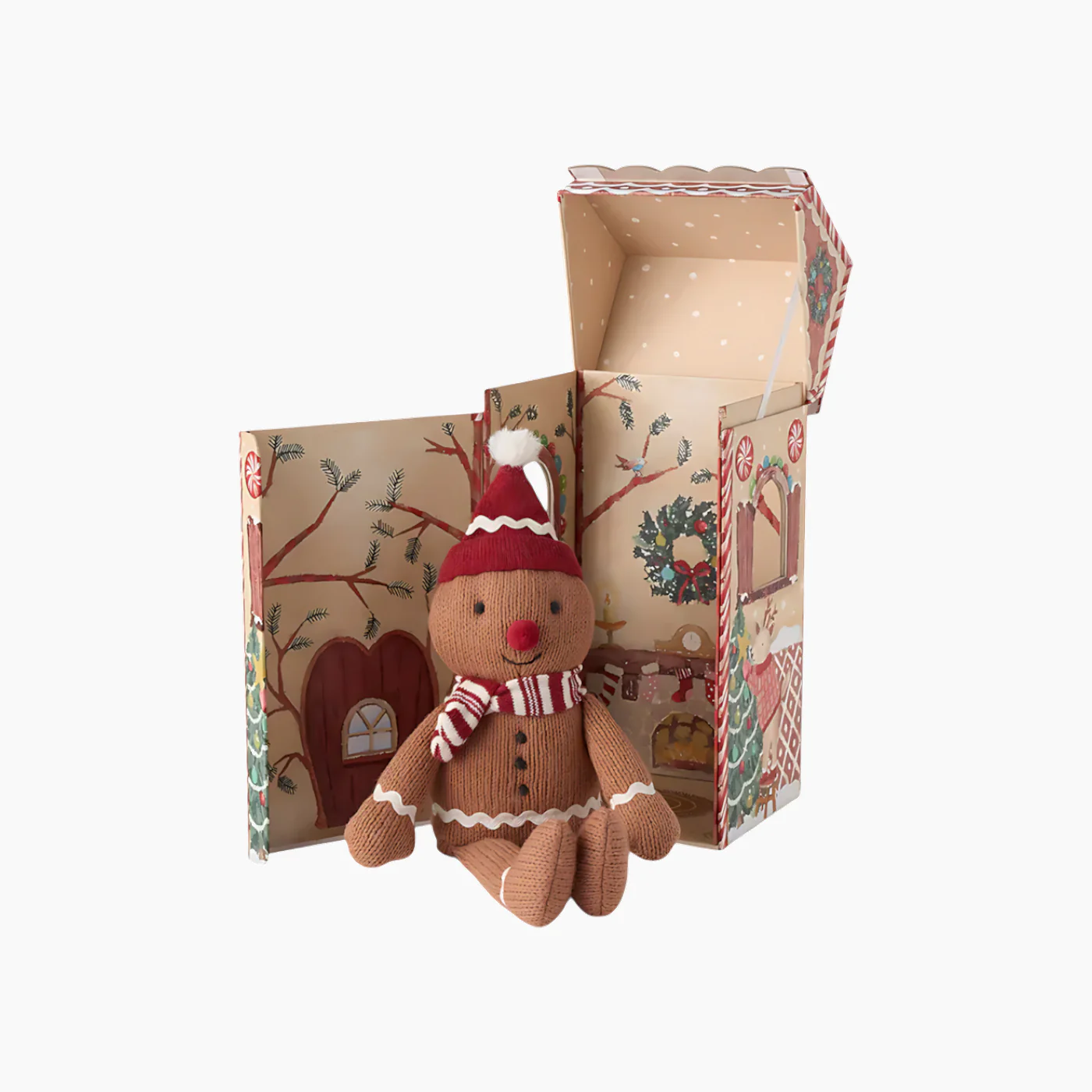 Elegant Baby Jolly' Gingerbread Knit Toy In Gift Box - Image 2