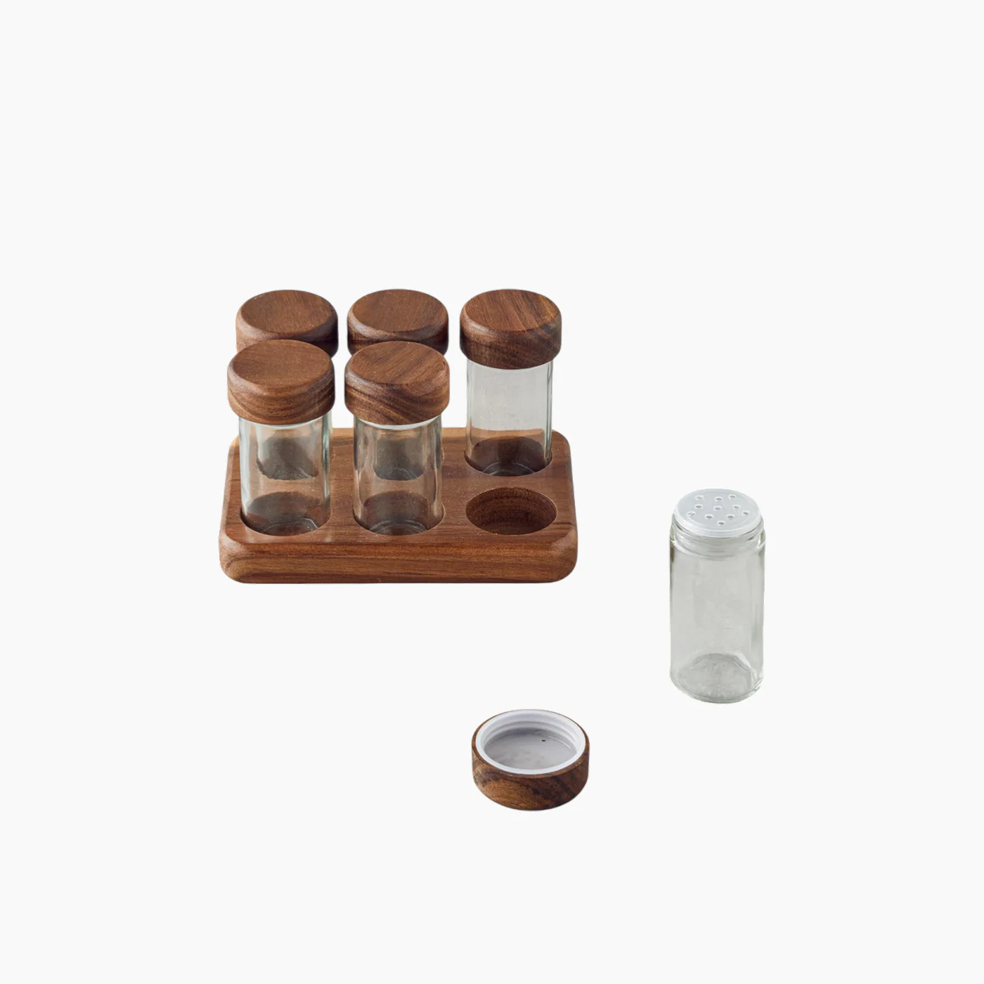 EH Living Elegant Glass Spice Rack - Image 2