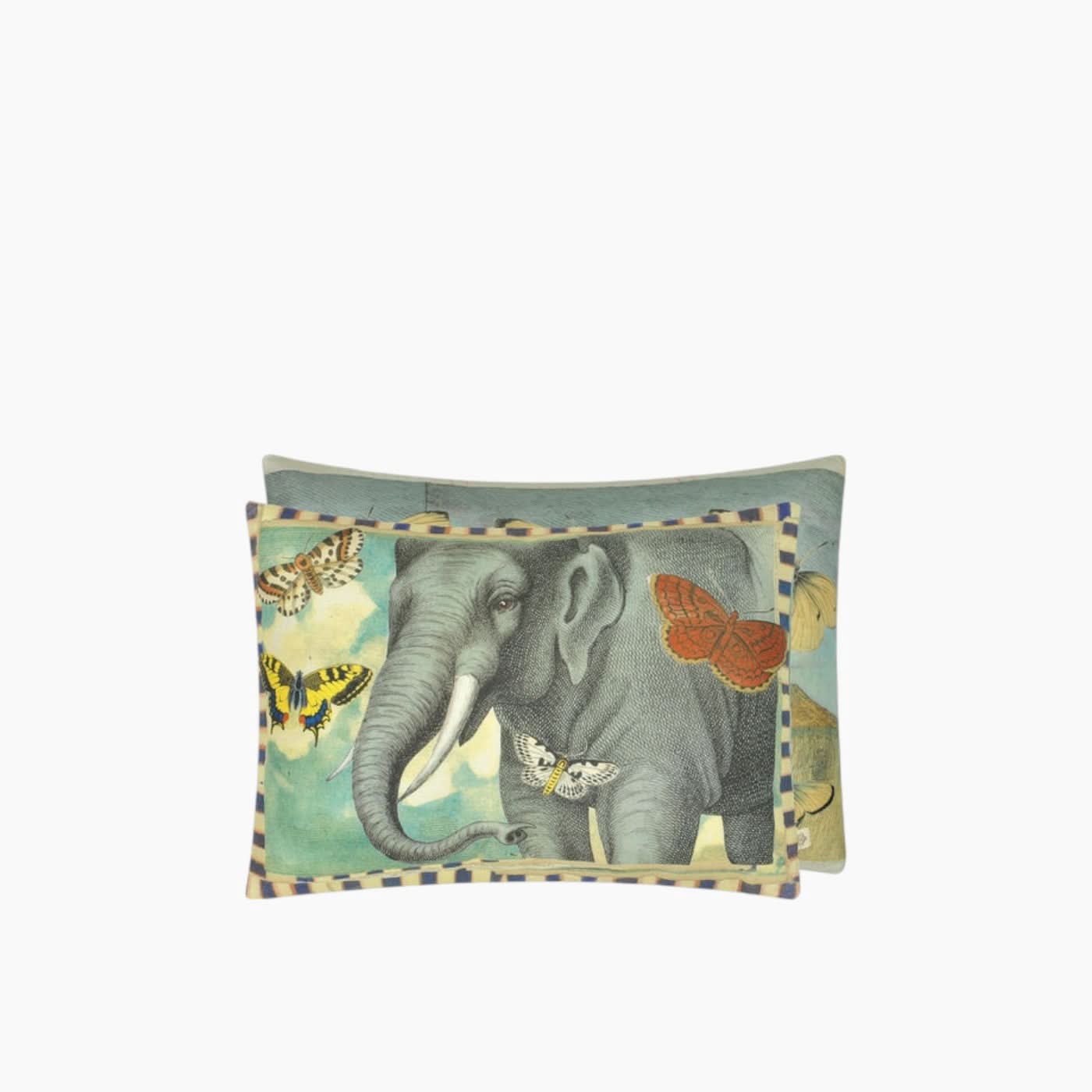 Designers Guild Elephants Trunk Sky Cushion