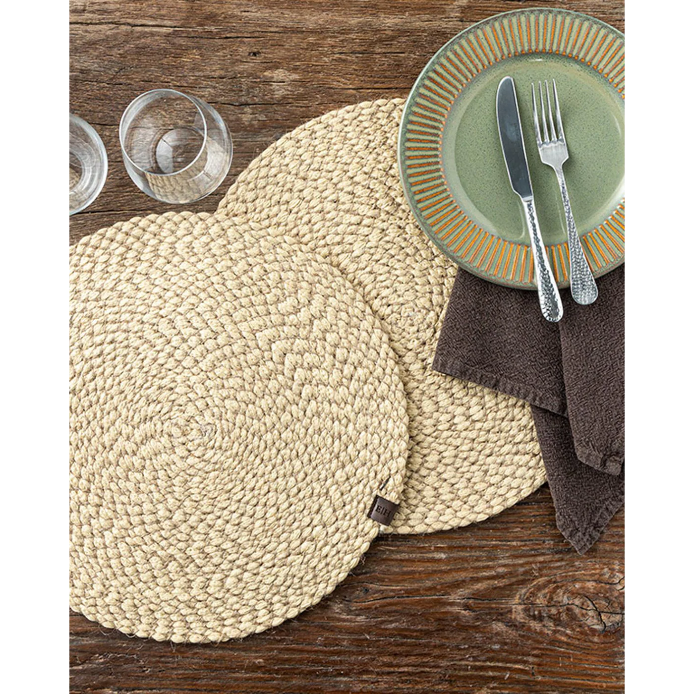 EH Living Elisa PP 2 pcs Table Mat 35 cm Natural - Image 2
