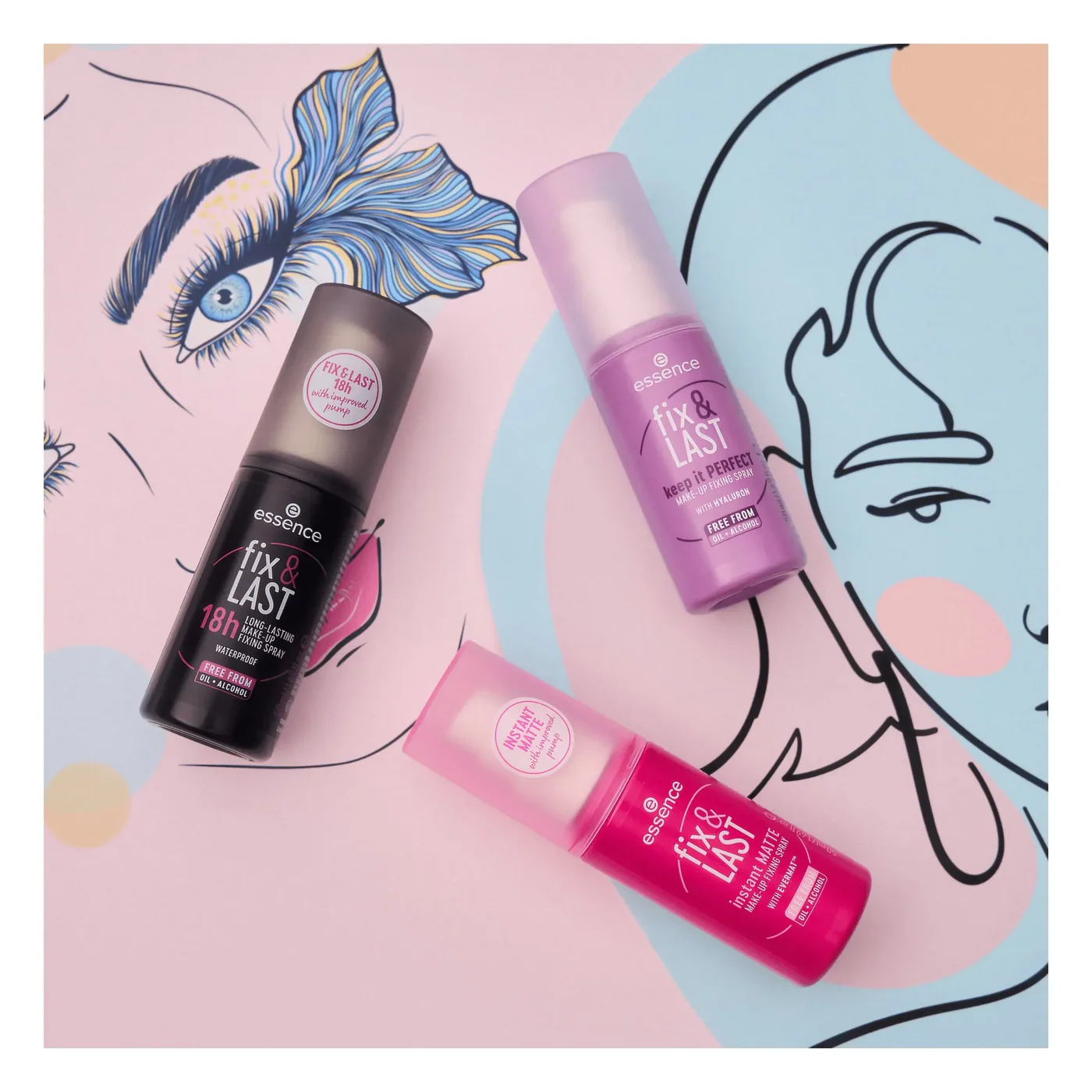 Essence Fix & Last 18H Make-Up Fix Spray - Image 4
