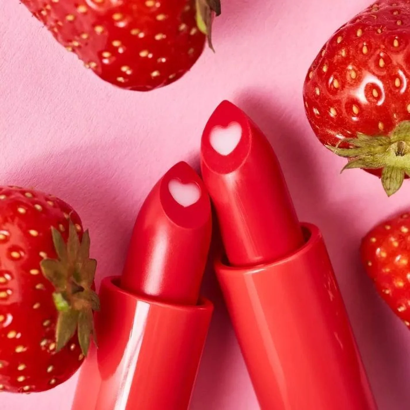 Essence Heart Core Fruity Lip Balm 02 Sweet Strawberry - Image 4