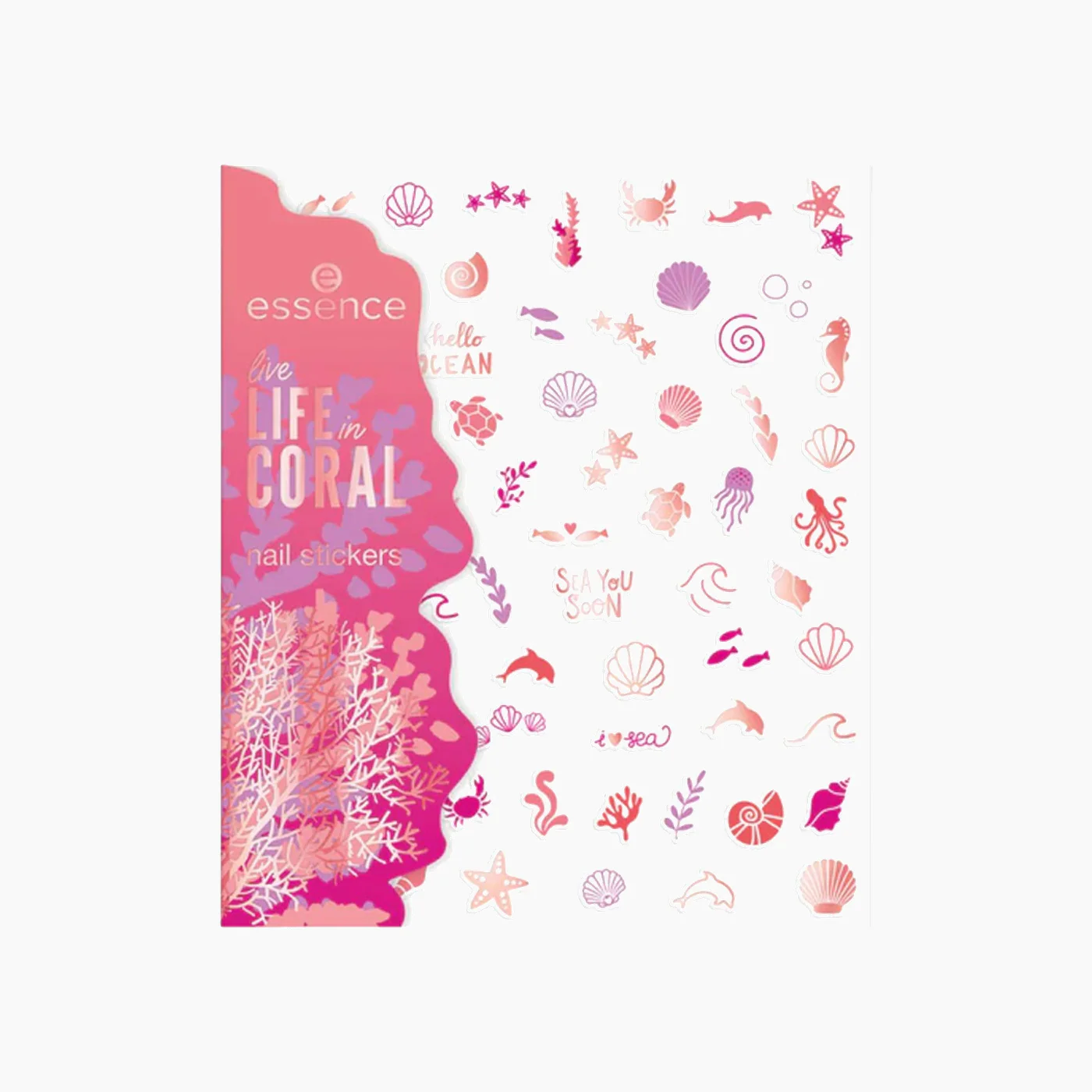 Essence Life In Coral Nail Stickers 01
