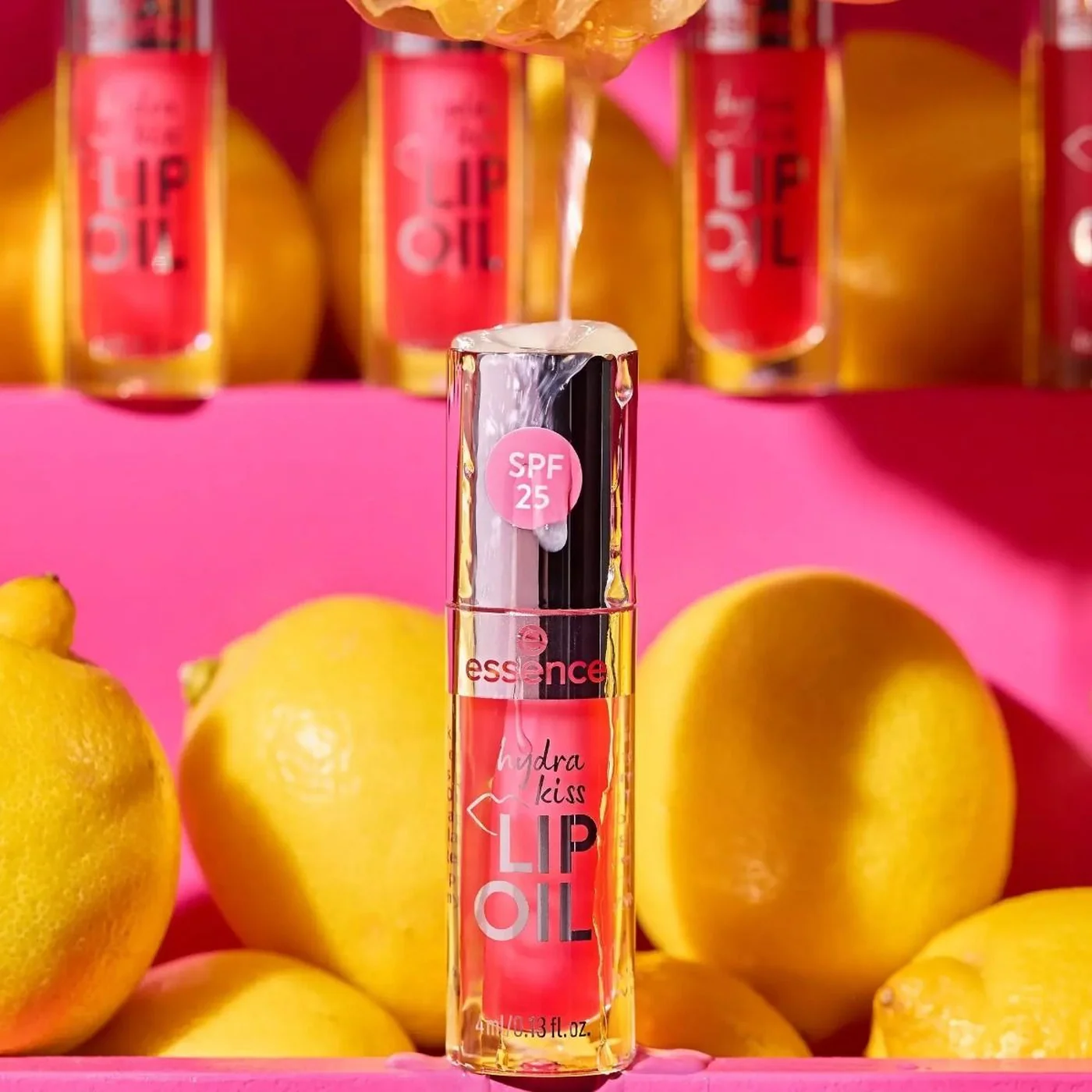 Essence Pink Squeeze Please! Lip Oil 104 - Image 4