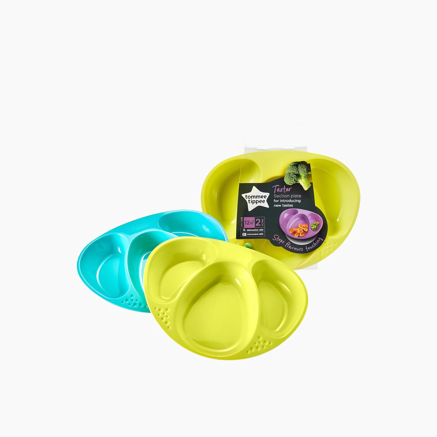 Essentials Divided Baby Plates (3 Pack)