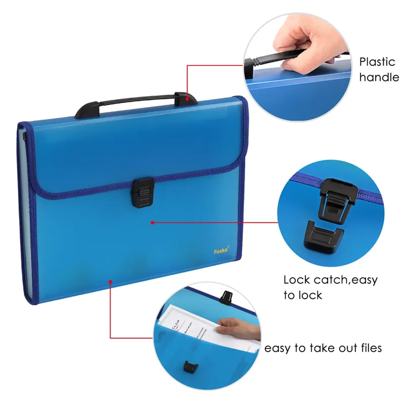 Foska Expanding Document Bag - Image 2