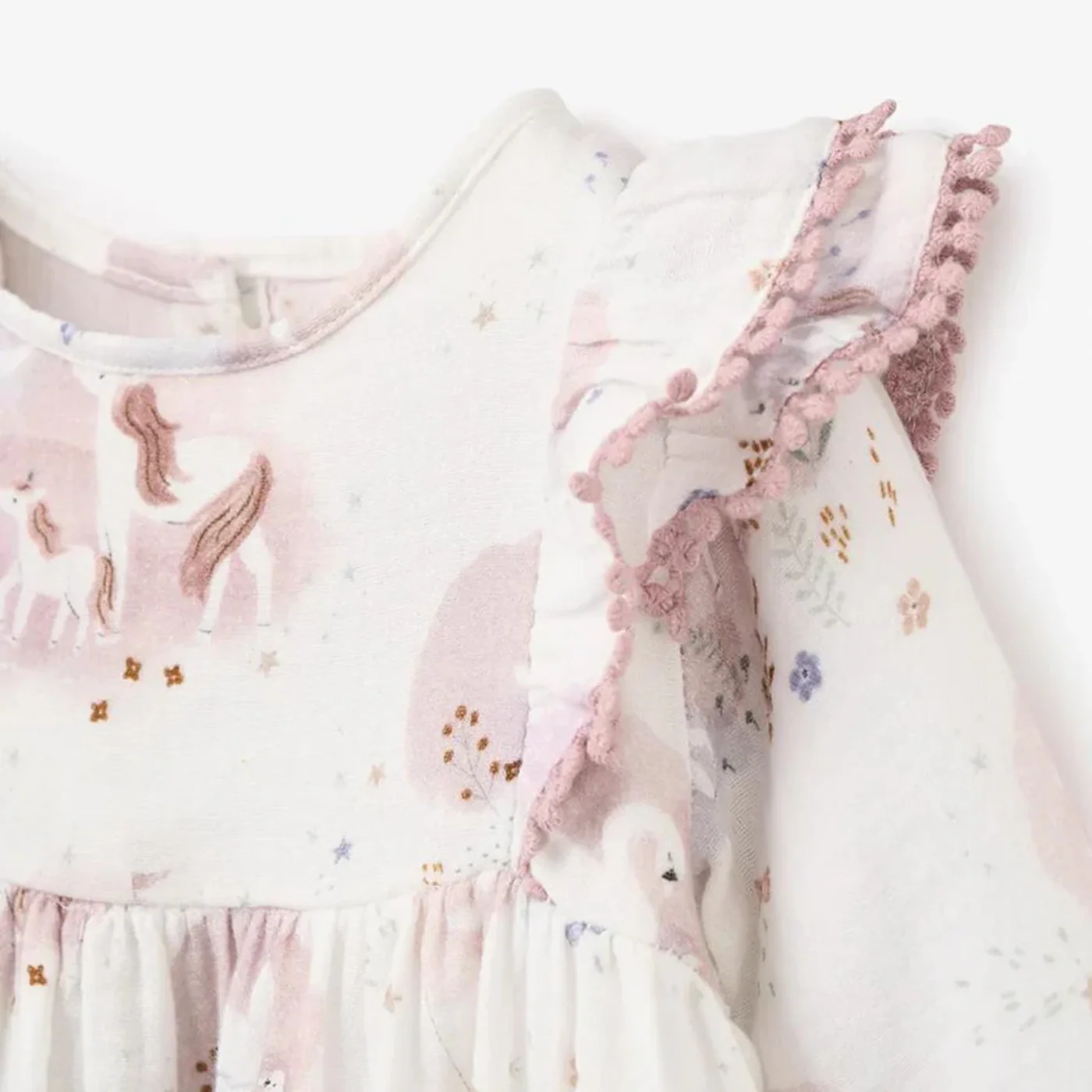 Fairytale Wonderland Organic Muslin Dress Bloomer Set - Image 2