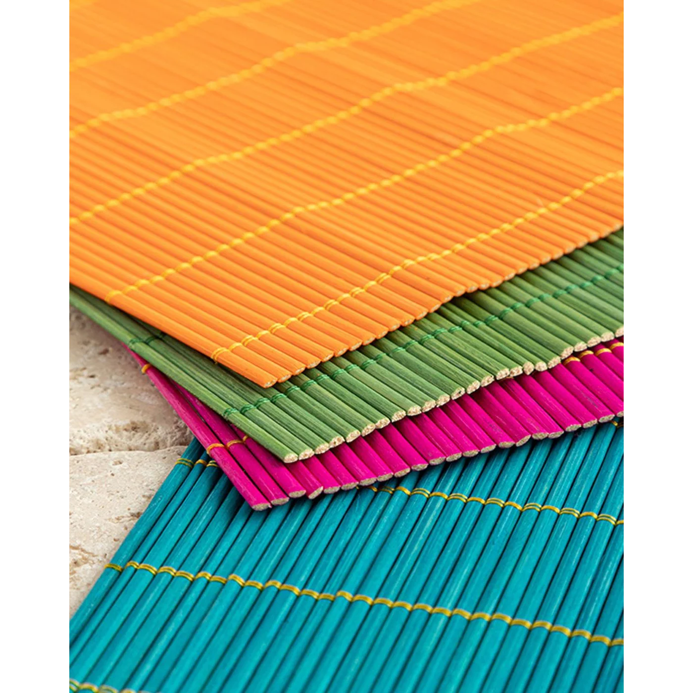 EH Living Farleg Bamboo 4 Pcs Table Mat 45x30 cm Colored - Image 2