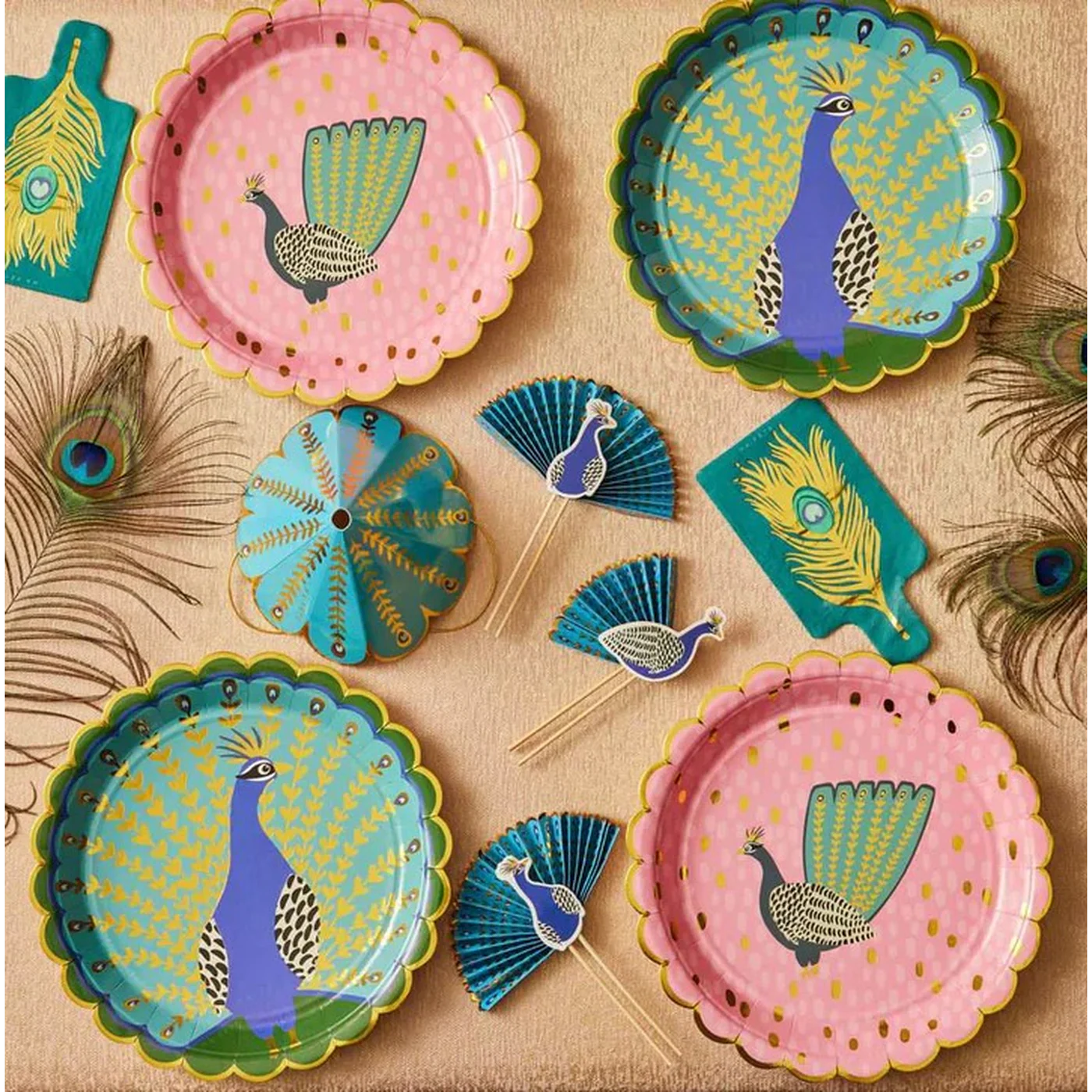 Ma Fete Feather Napkins - Set of 16 - Image 4