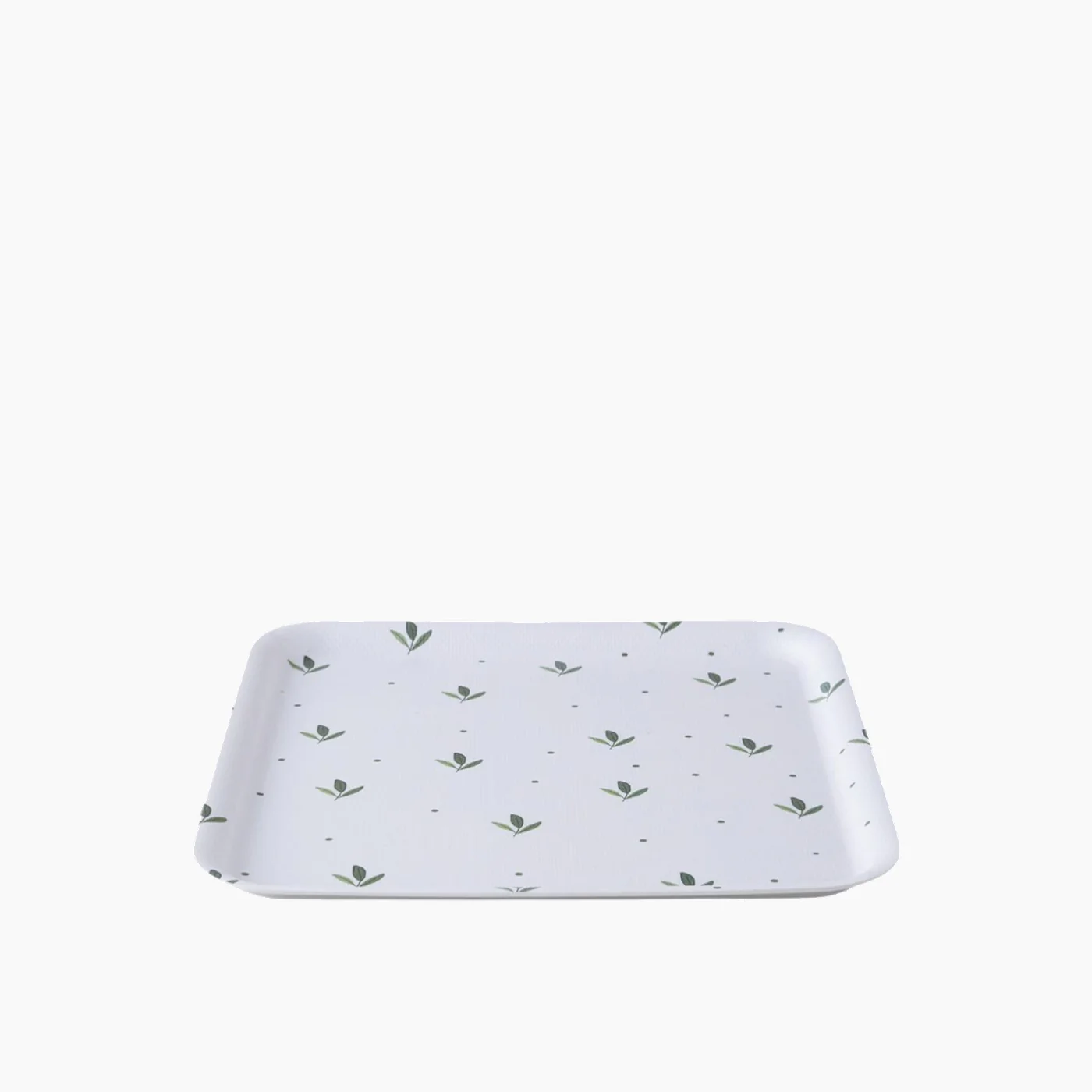 EH Living Feuille Melamine Anti-slip Tray 33x33 cm Green - Image 2