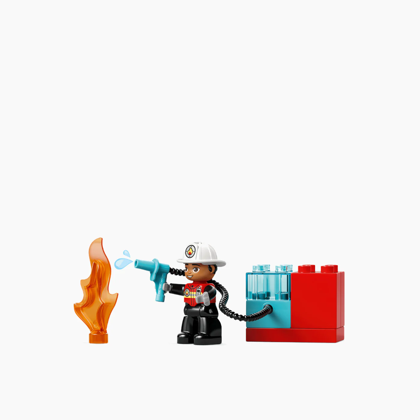 LEGO Fire Truck with Hose and Firefighter- 28 Pcs - Image 5