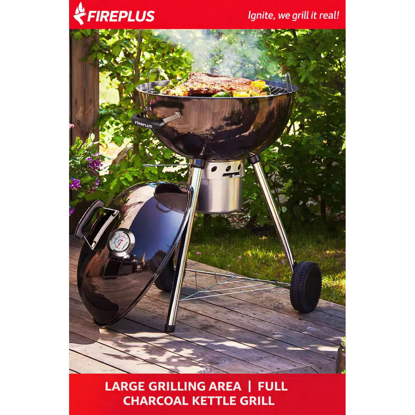 FIREPLUS Charcoal BBQ Grill - Image 4