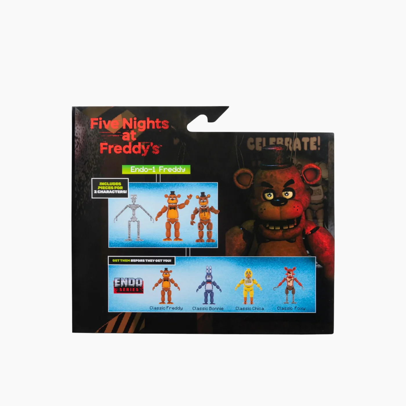 JAZWARES Five Nights at Freddy’s Endo-01 (Classic Freddy and Withered Freddy) 6-Inch Figure Set - Image 3