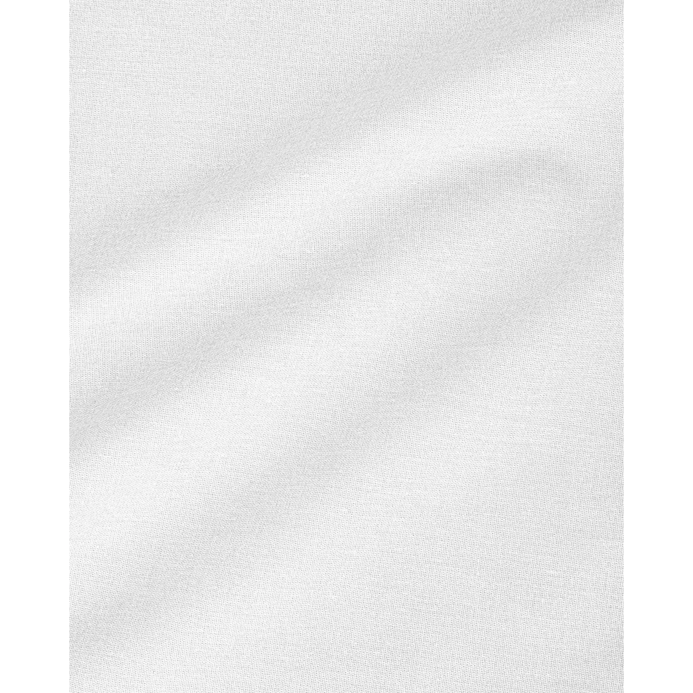 EH Living Flat 2 Cotton Single Size Fitted Sheet 100x200 cm White - Image 8