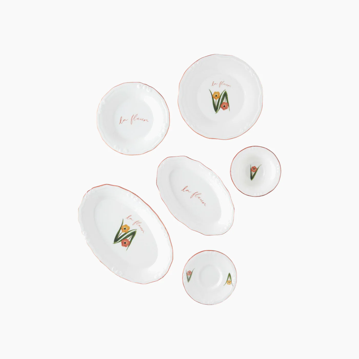 EH Living Fleur Porcelain Breakfast Set - Image 5