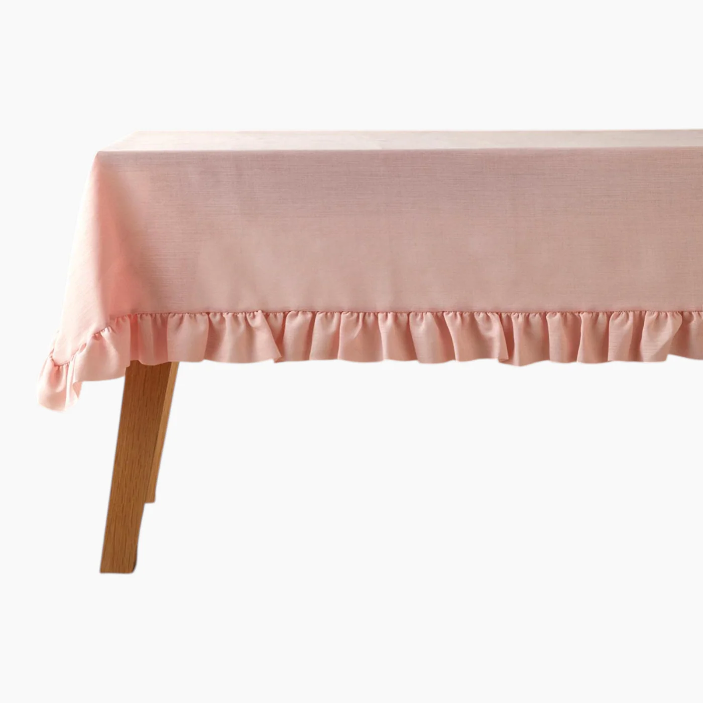 EH Living Flor Pura Polyester Ruffled Table Cloth 150x200 cm Pınk