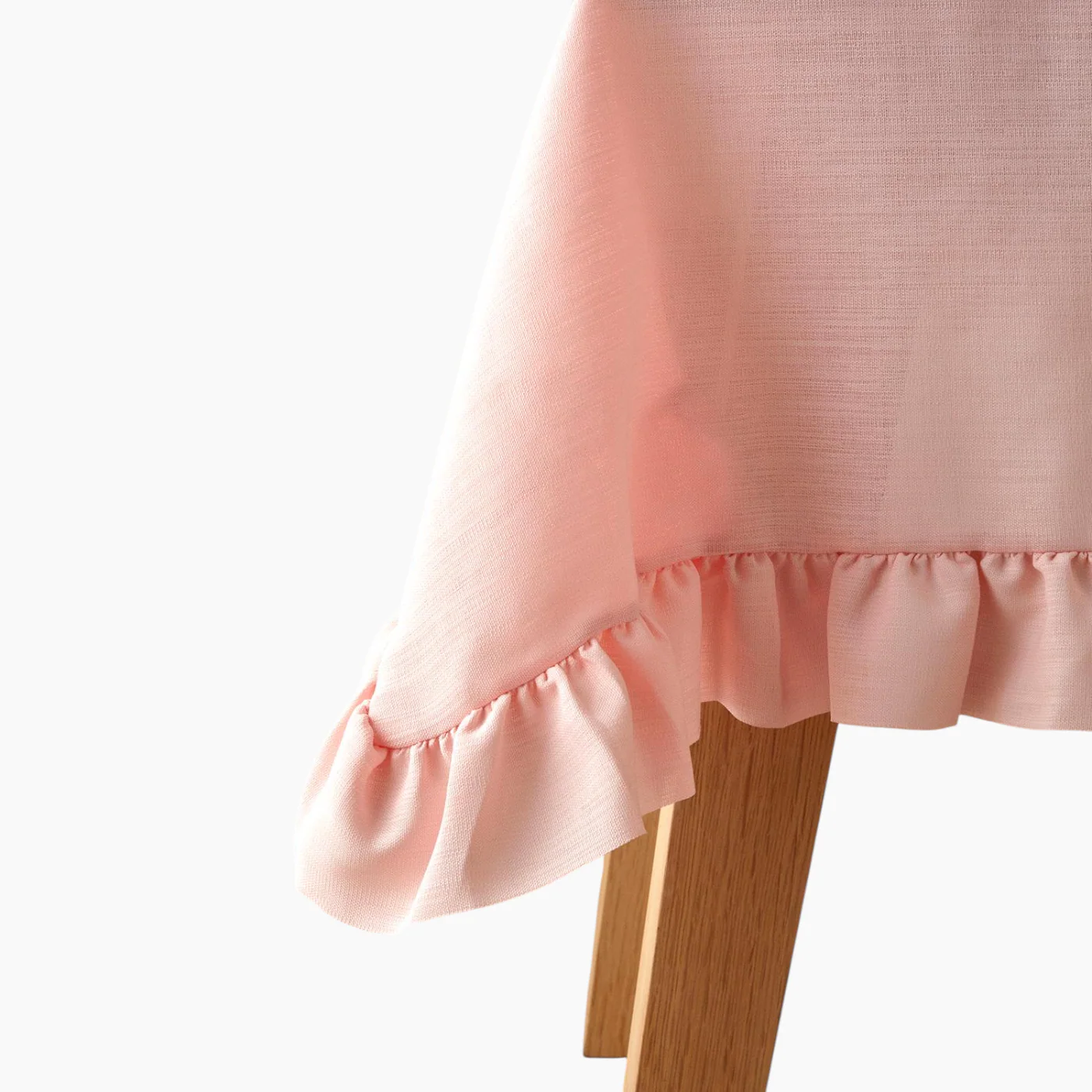 EH Living Flor Pura Polyester Ruffled Table Cloth 150x200 cm Pınk - Image 2