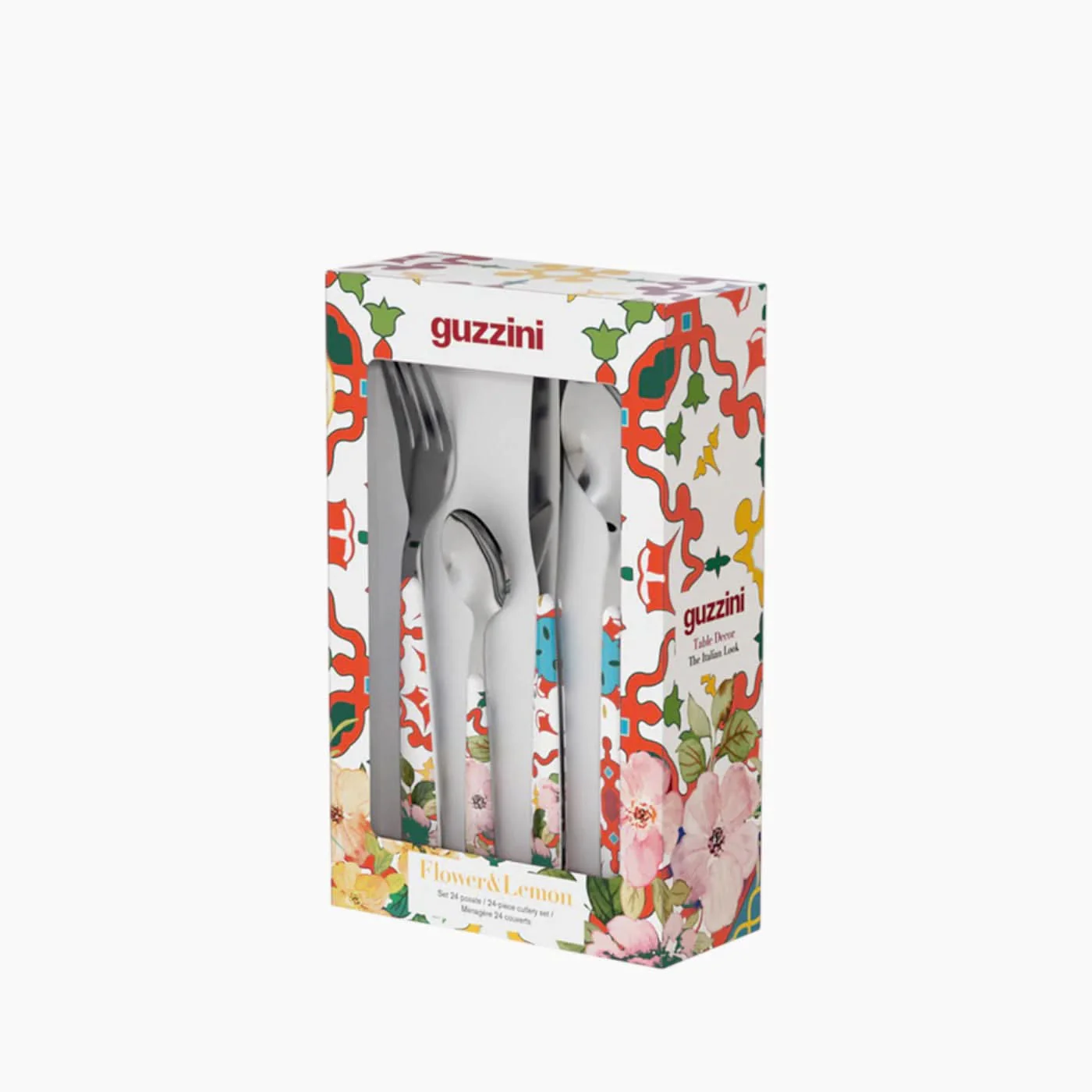 Guzzini Flower & Lemon Cutlery Set - Image 2