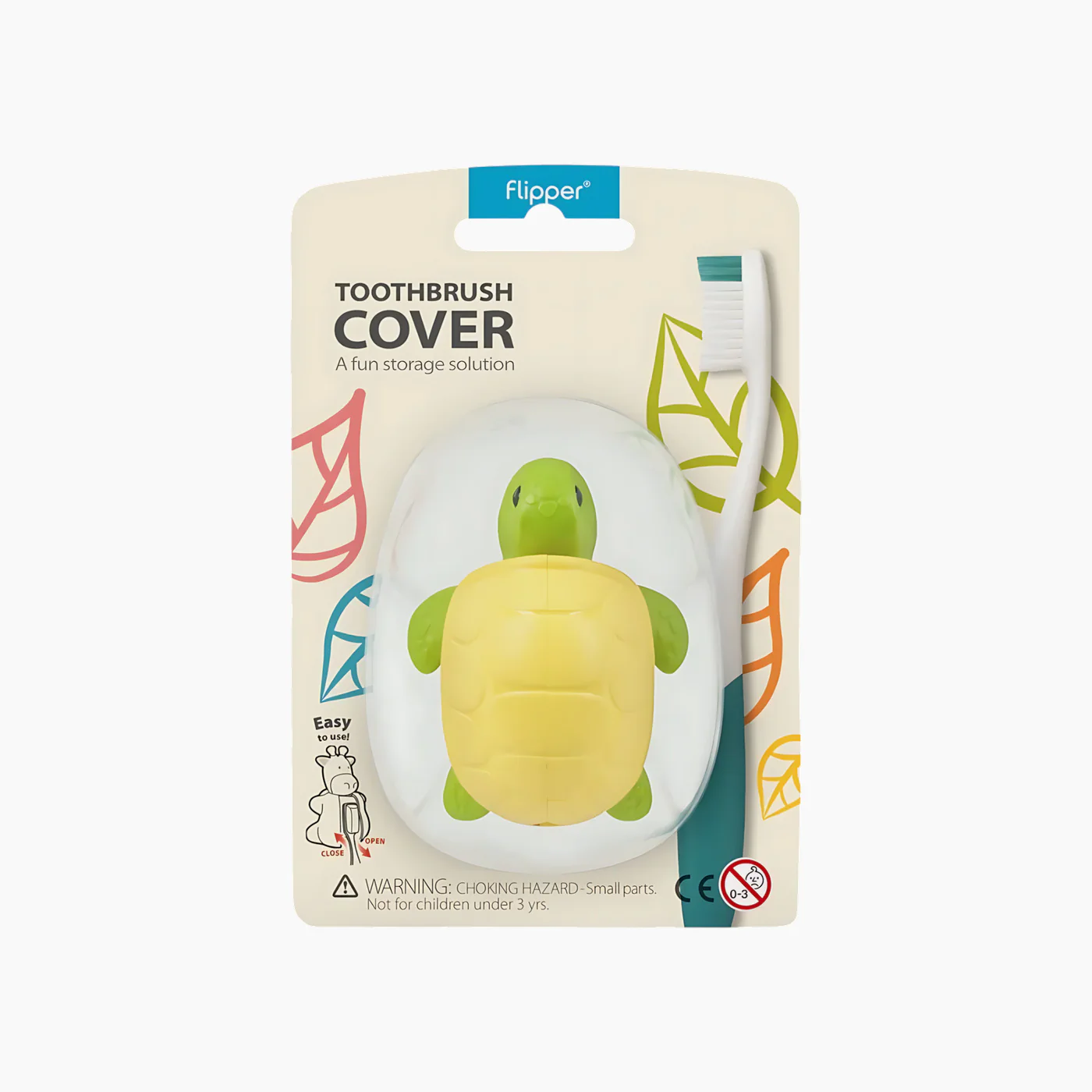 Flipper Fun Animal Toothbrush Cover & Toothbrush Combo Pack - Image 7