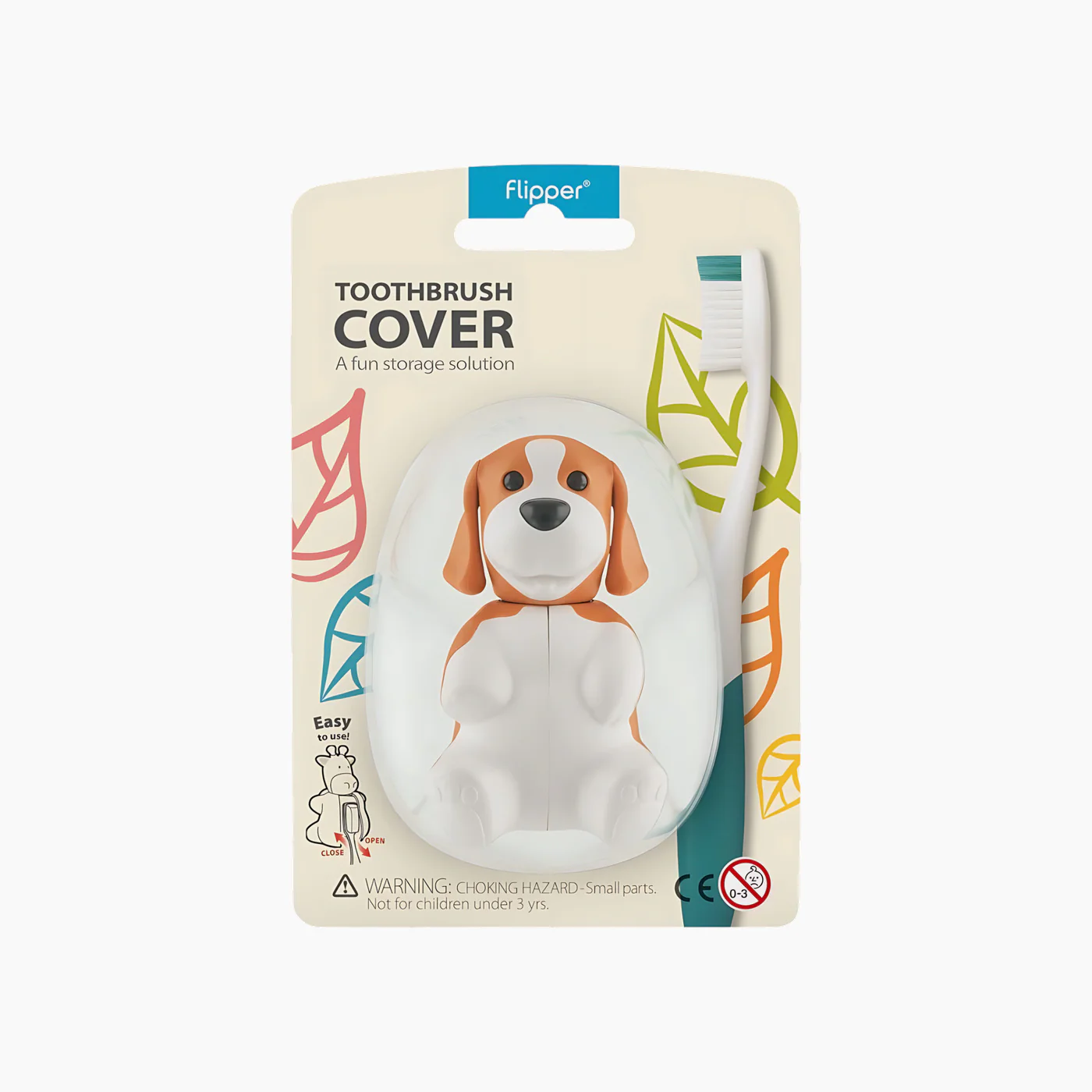 Flipper Fun Animal Toothbrush Cover & Toothbrush Combo Pack - Image 8