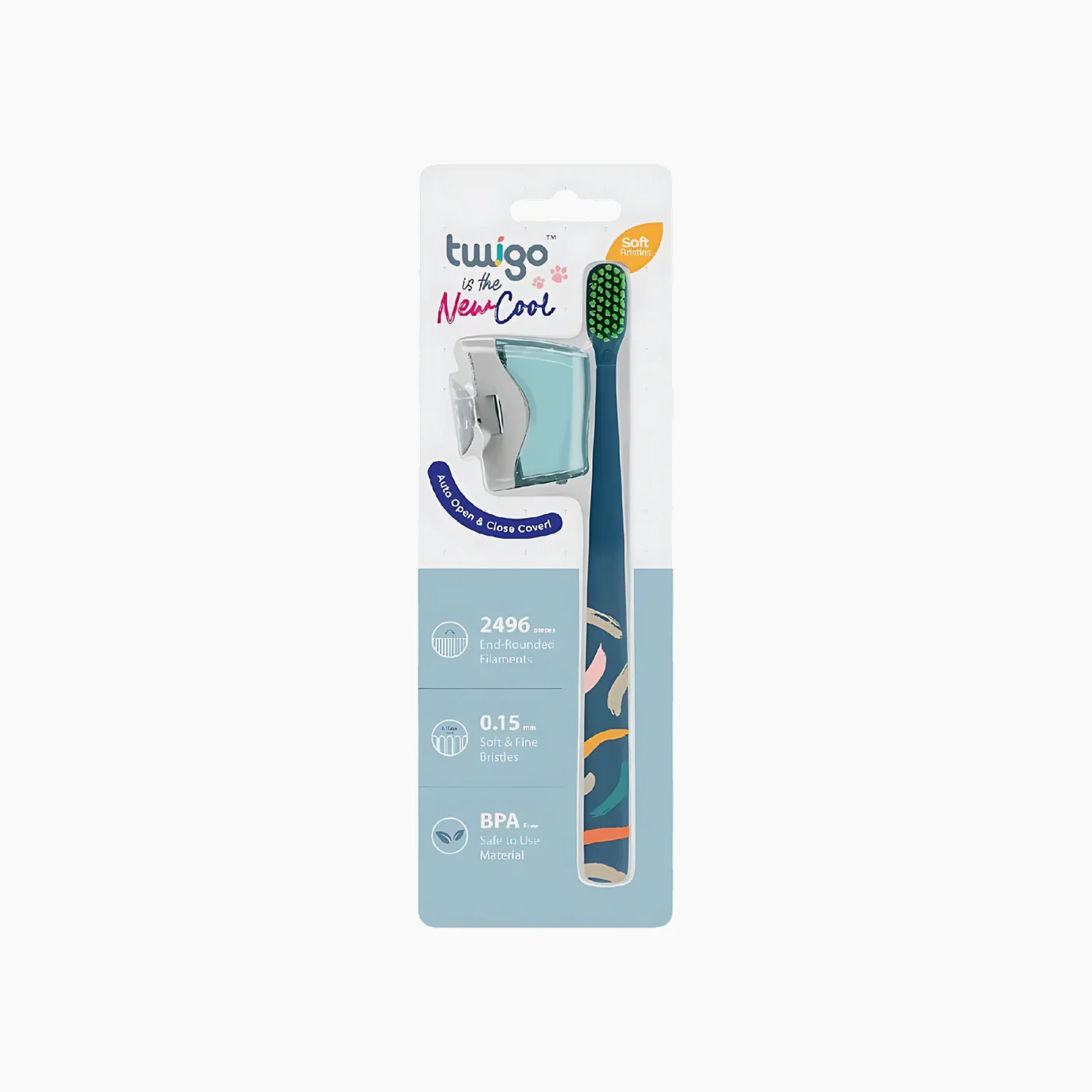 Flipper Twigo Toothbrush Cover & Toothbrush Adult Basic Combo Pack - Image 11