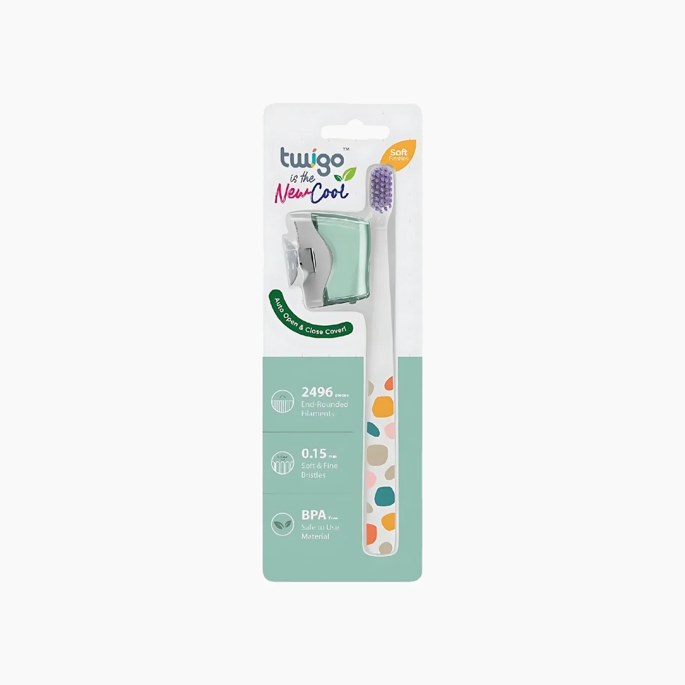 Flipper Twigo Toothbrush Cover & Toothbrush Adult Basic Combo Pack - Image 9