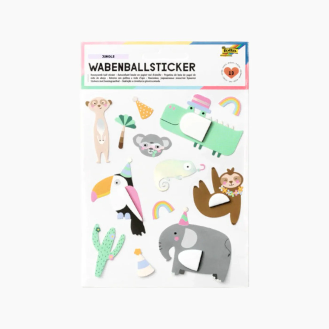 Folia Wabenball Jungle Stickers