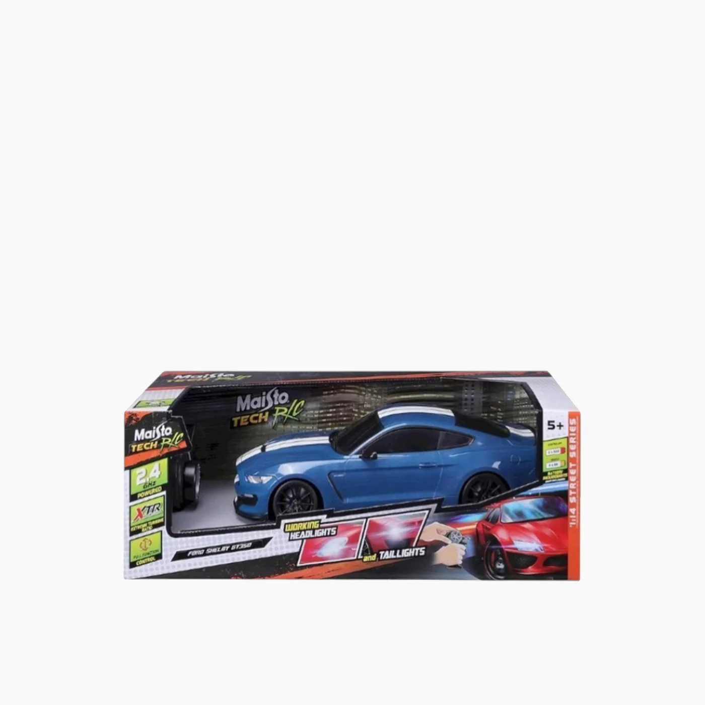 Maisto Burago Ford Shelby GT350 1:14 RC (2.4 GHz, USB Charger Included) - Image 9