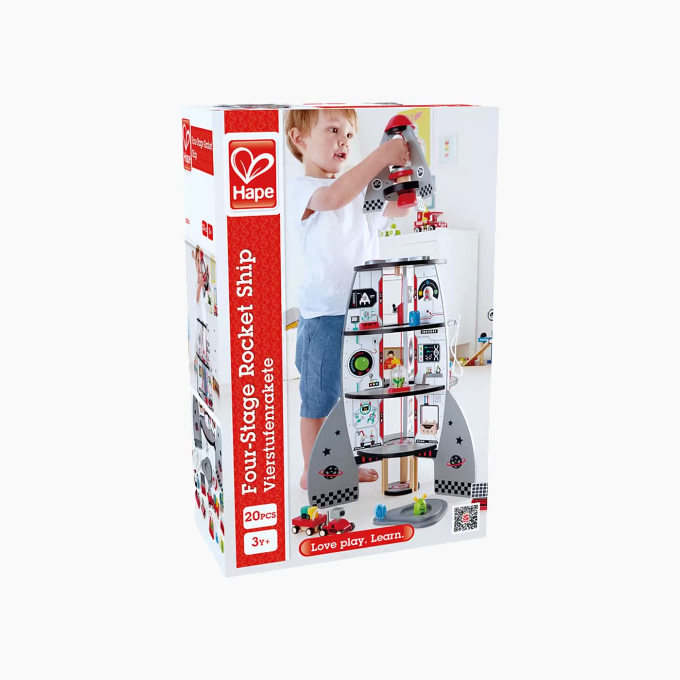 Hape Four Stage Rocket Ship Playset - Image 3
