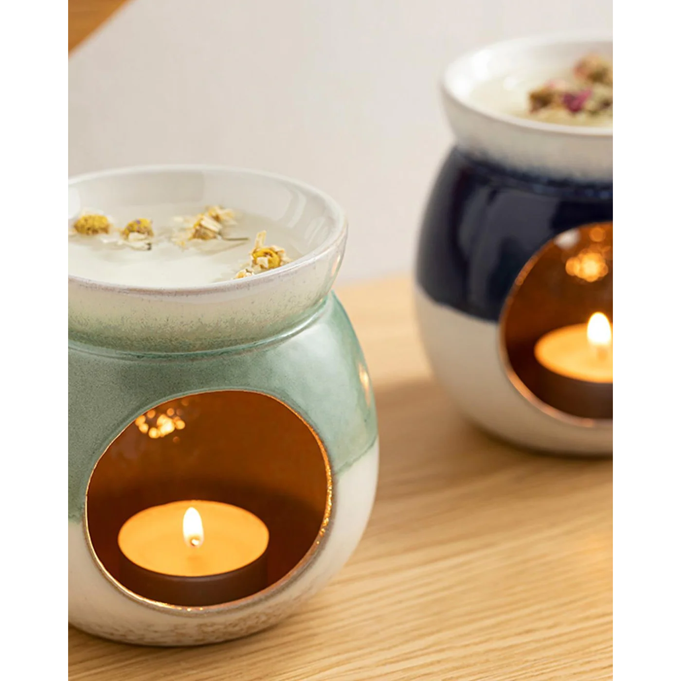 EH Living Freda Ceramic Censer 10,5x10,5x10,5 cm Green - Image 3