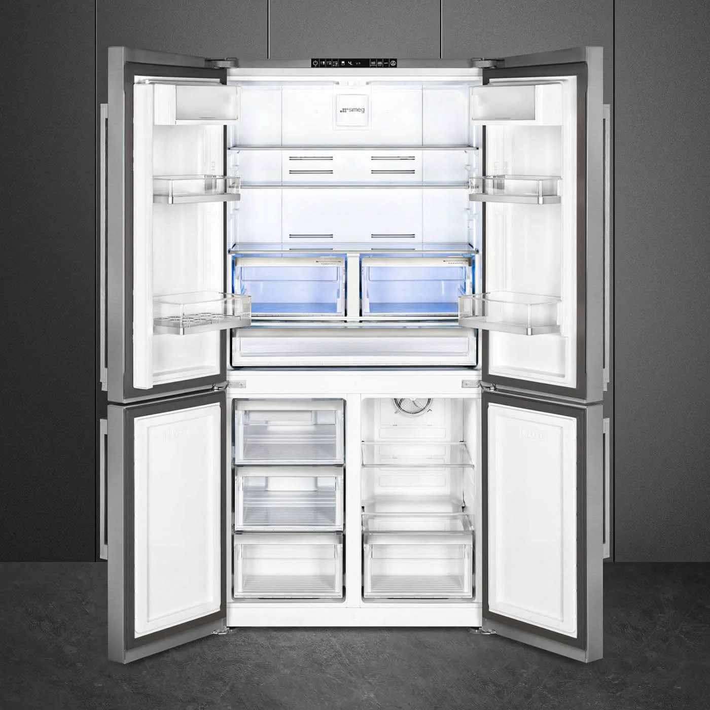 Smeg Refrigerator 4 Doors Double Cooling System - Image 3