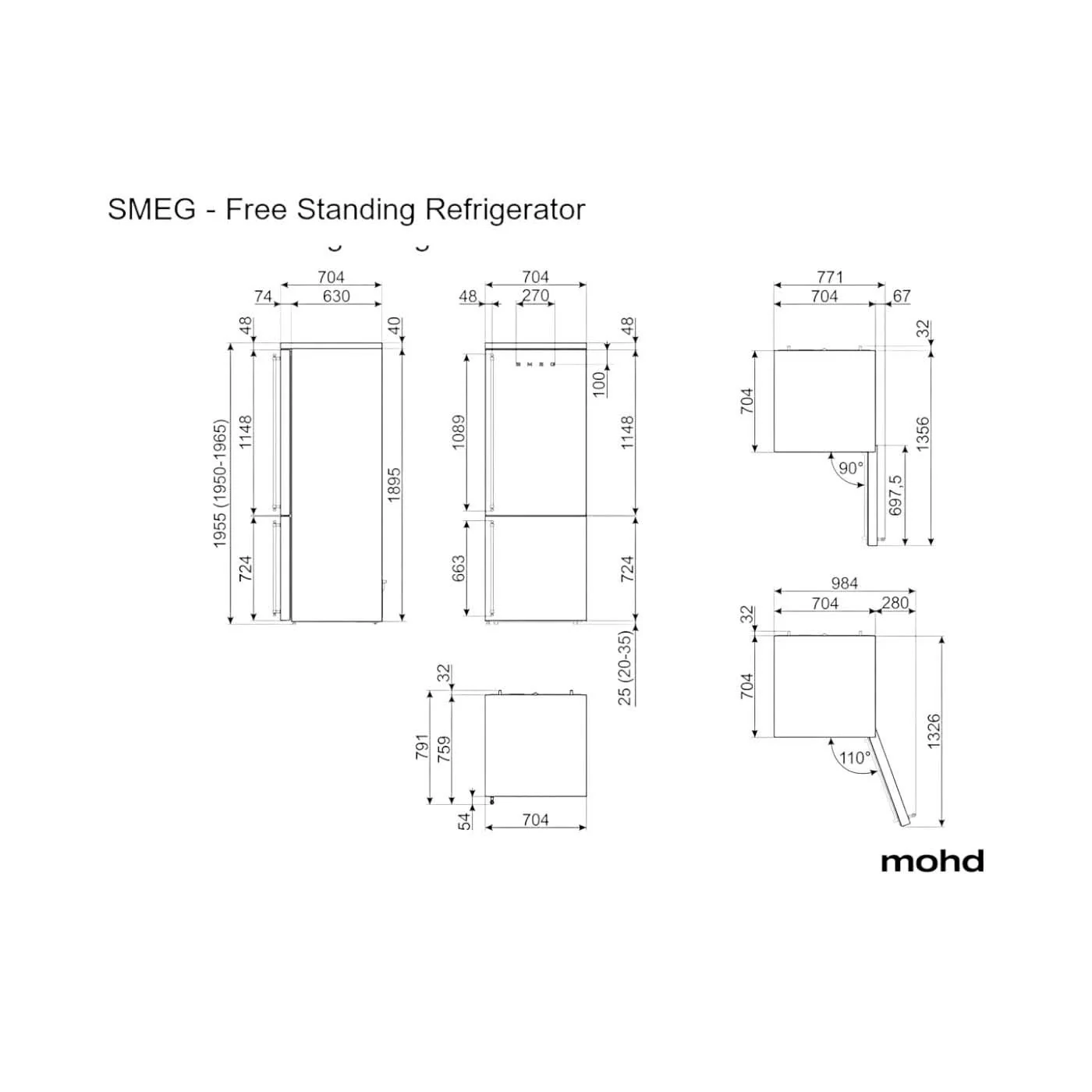 Smeg Free Standing Refrigerator - Image 17