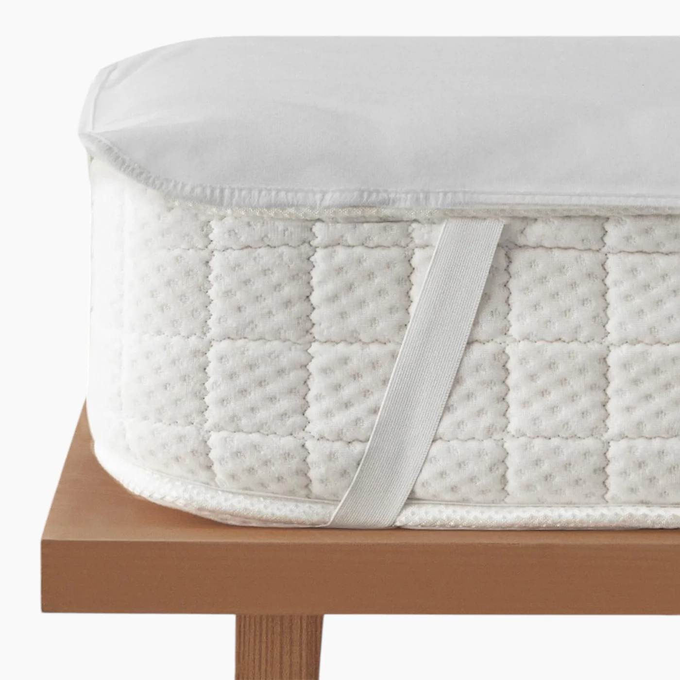 EH Living Fresh Touch Waterproof Leak-proof Double Size Mattress Topper 160x200 cm White - Image 2