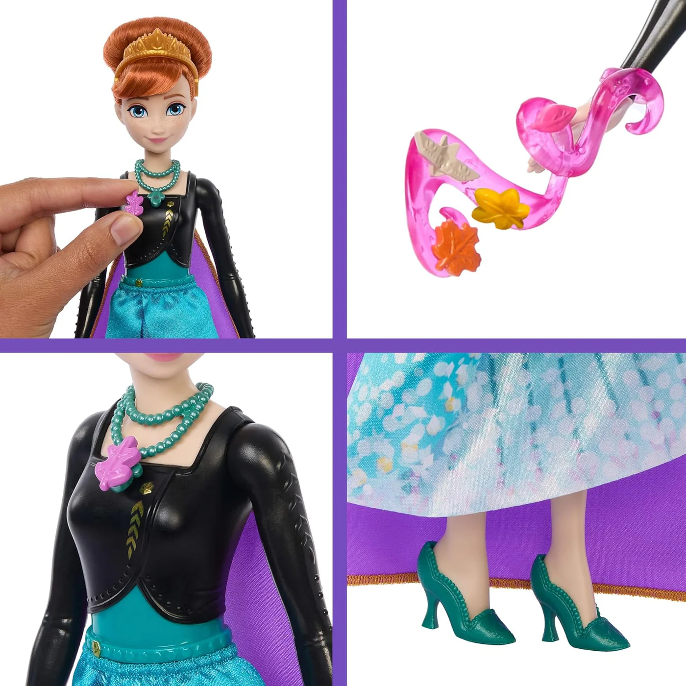 Mattel Frozen Fashion Dolls Spin And Reveal Anna - Image 4