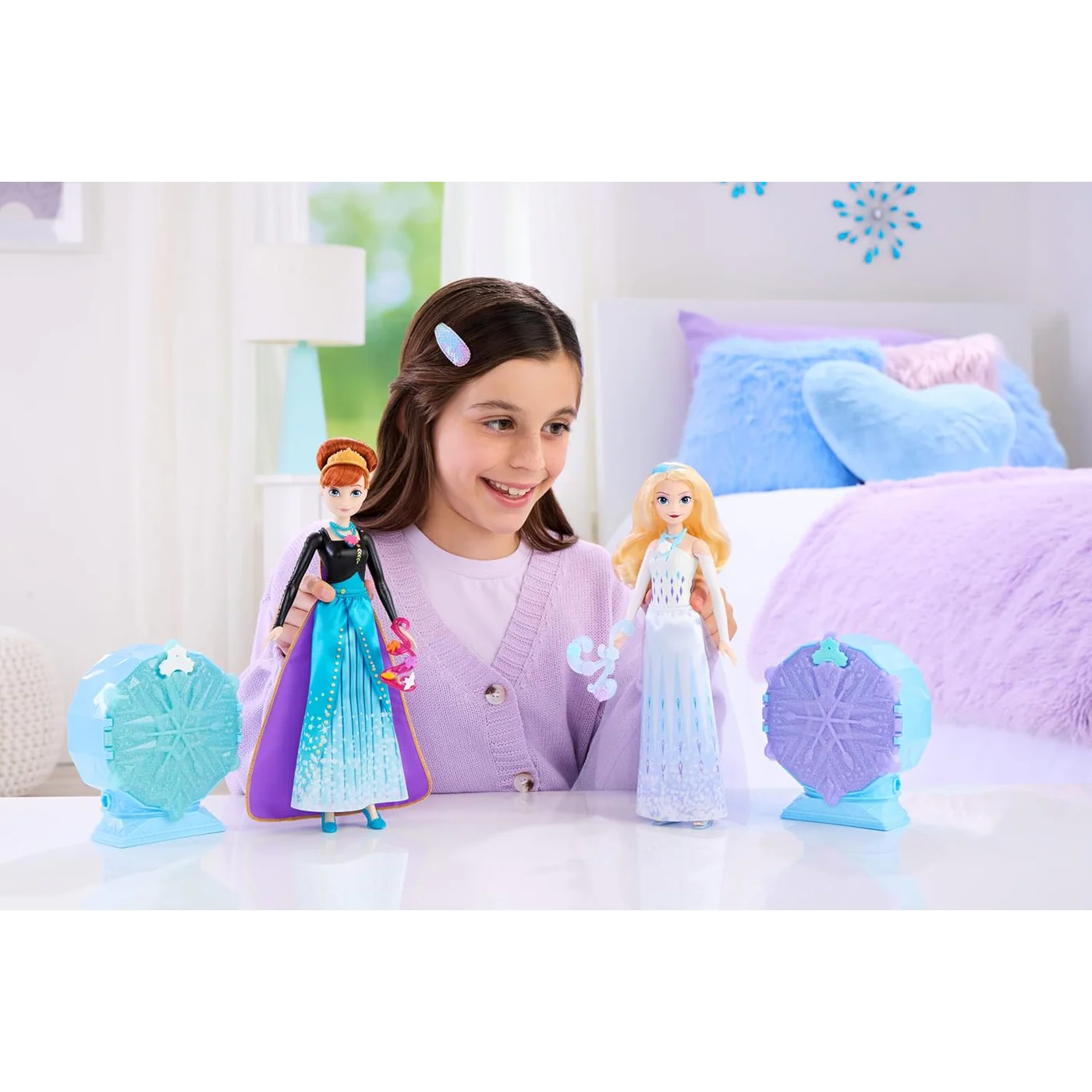 Mattel Frozen Fashion Dolls Spin And Reveal Anna - Image 6