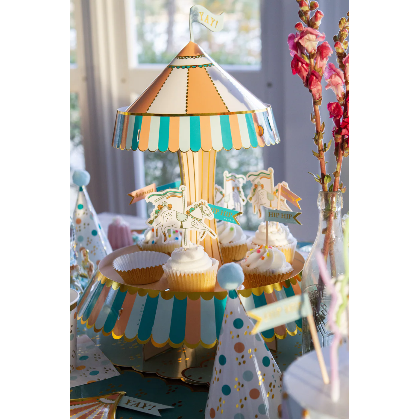 Ma Fete Carousel Cupcake Stand - 1 Piece - Image 4