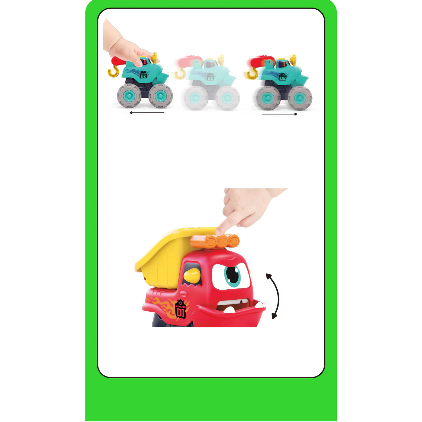 Hola Fun Monster Construction Truck Set - Image 5