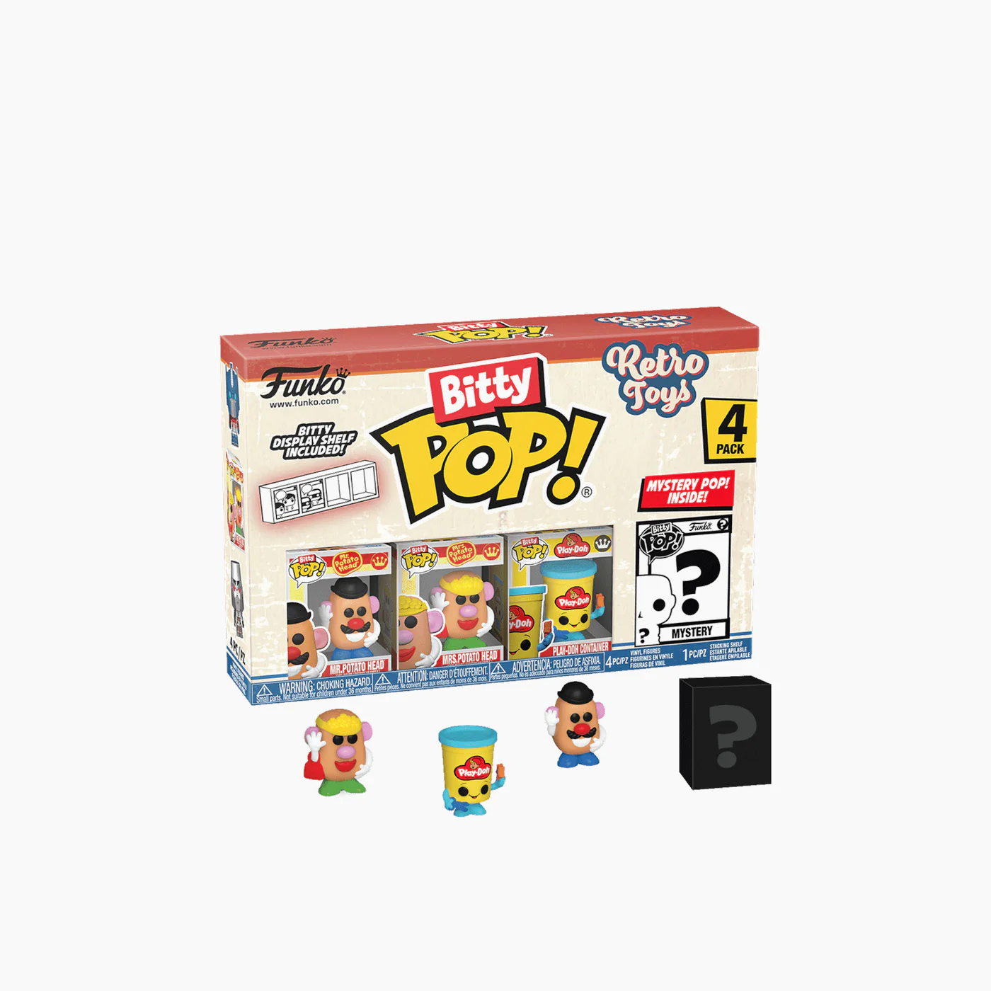 Funko Bitty Pop! Retro Toys Hasbro- Mr. Potato Head 4-Pack Series 1