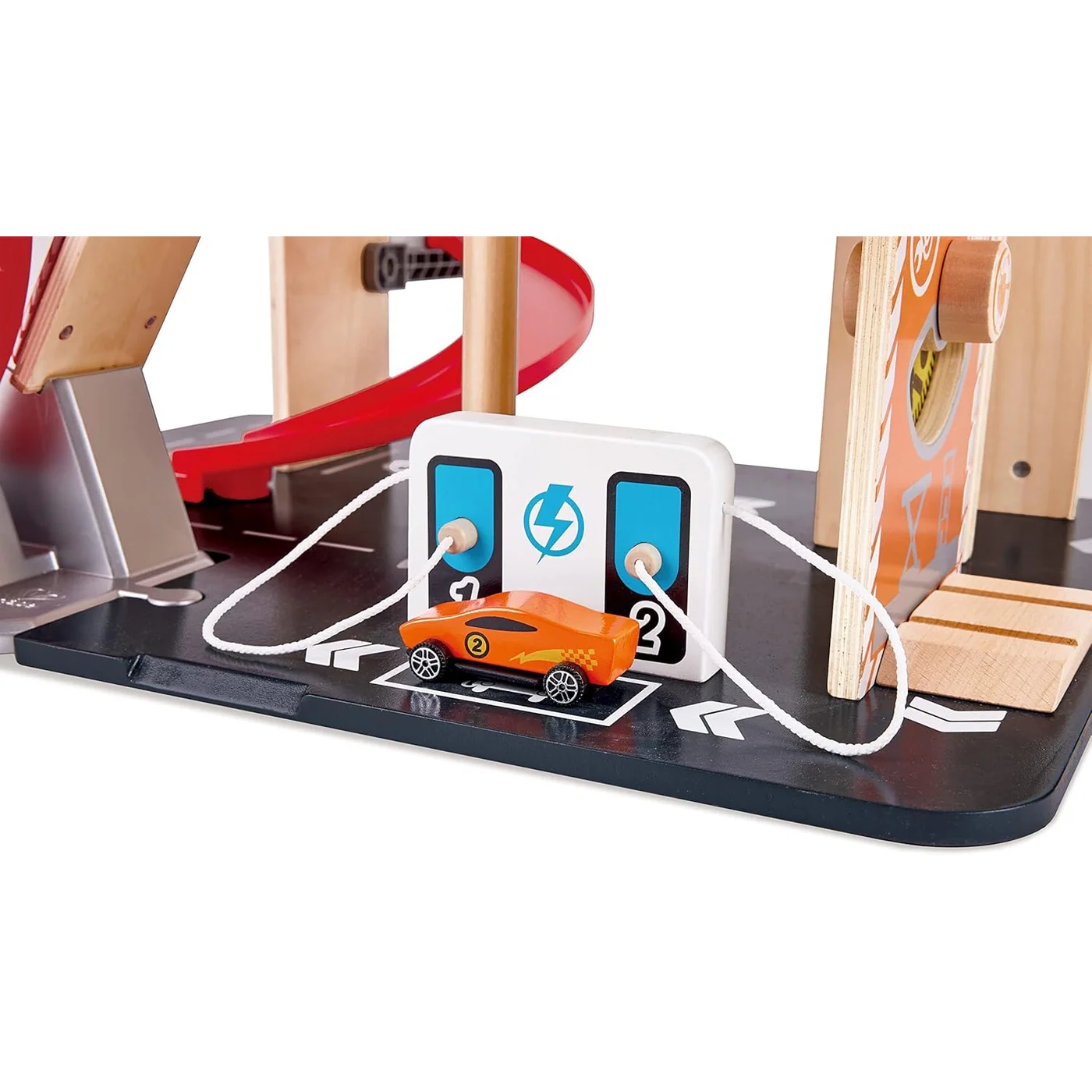 Hape Gearhead Stunt Garage Playset - Image 6