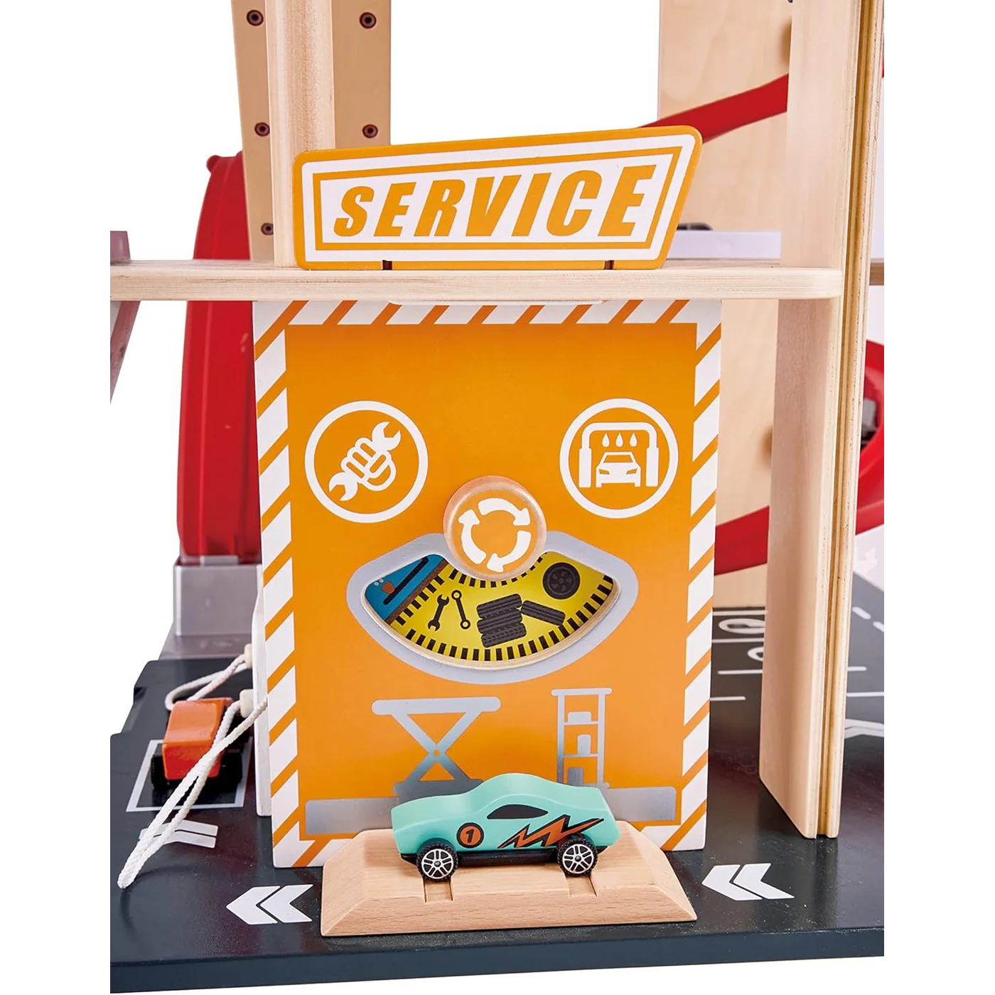 Hape Gearhead Stunt Garage Playset - Image 9