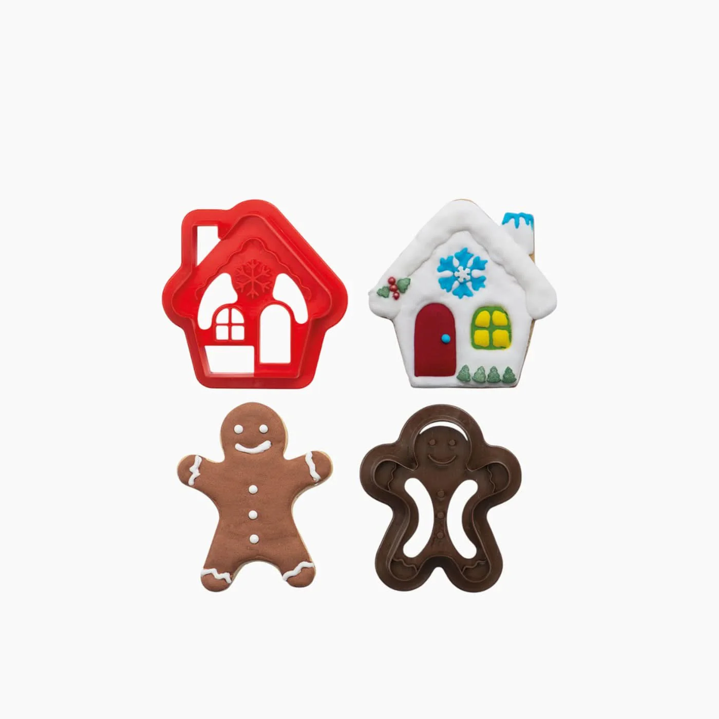 Decora Gingerbread Man & House Cookie Cutter Set - Image 2