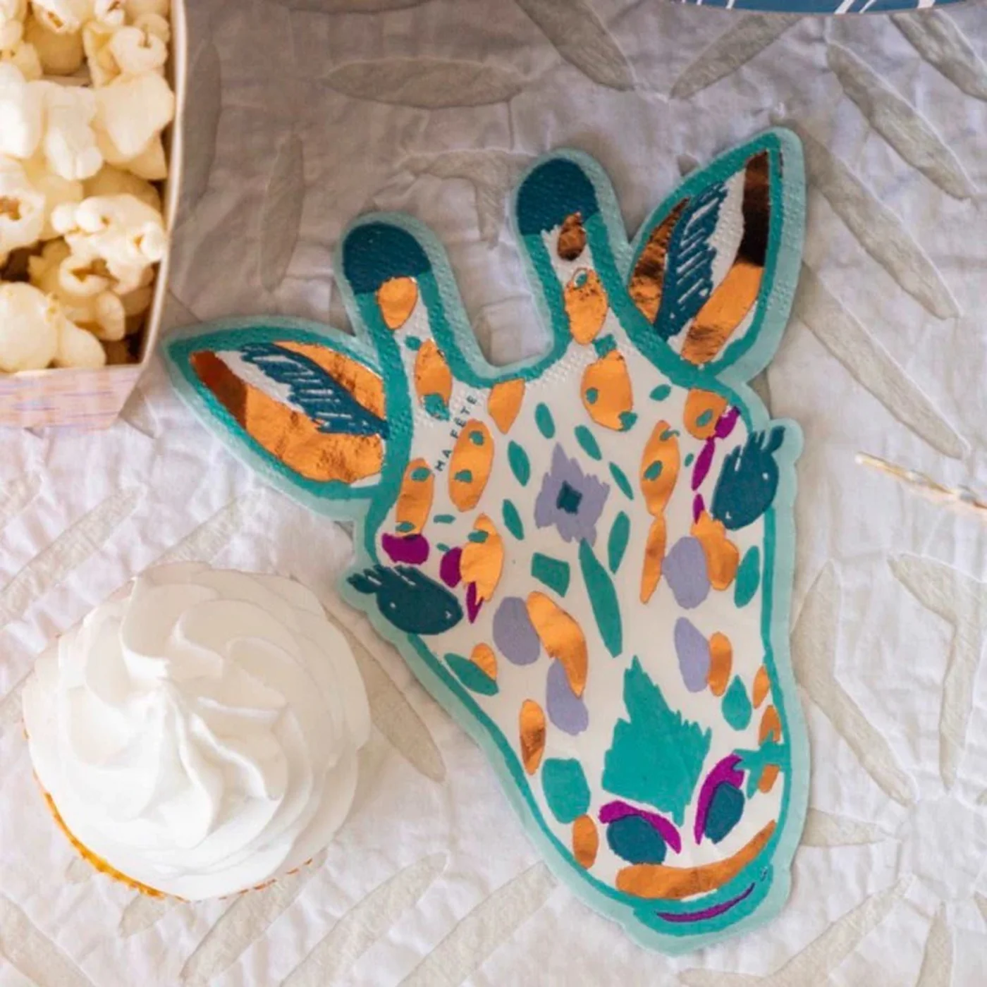 Ma Fete Giraffe Napkins - Set of 16 - Image 2