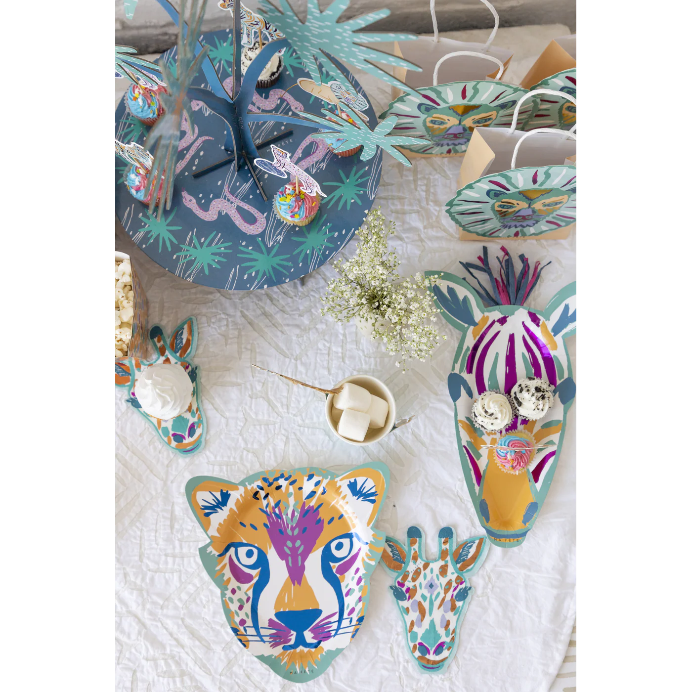 Ma Fete Giraffe Napkins - Set of 16 - Image 6