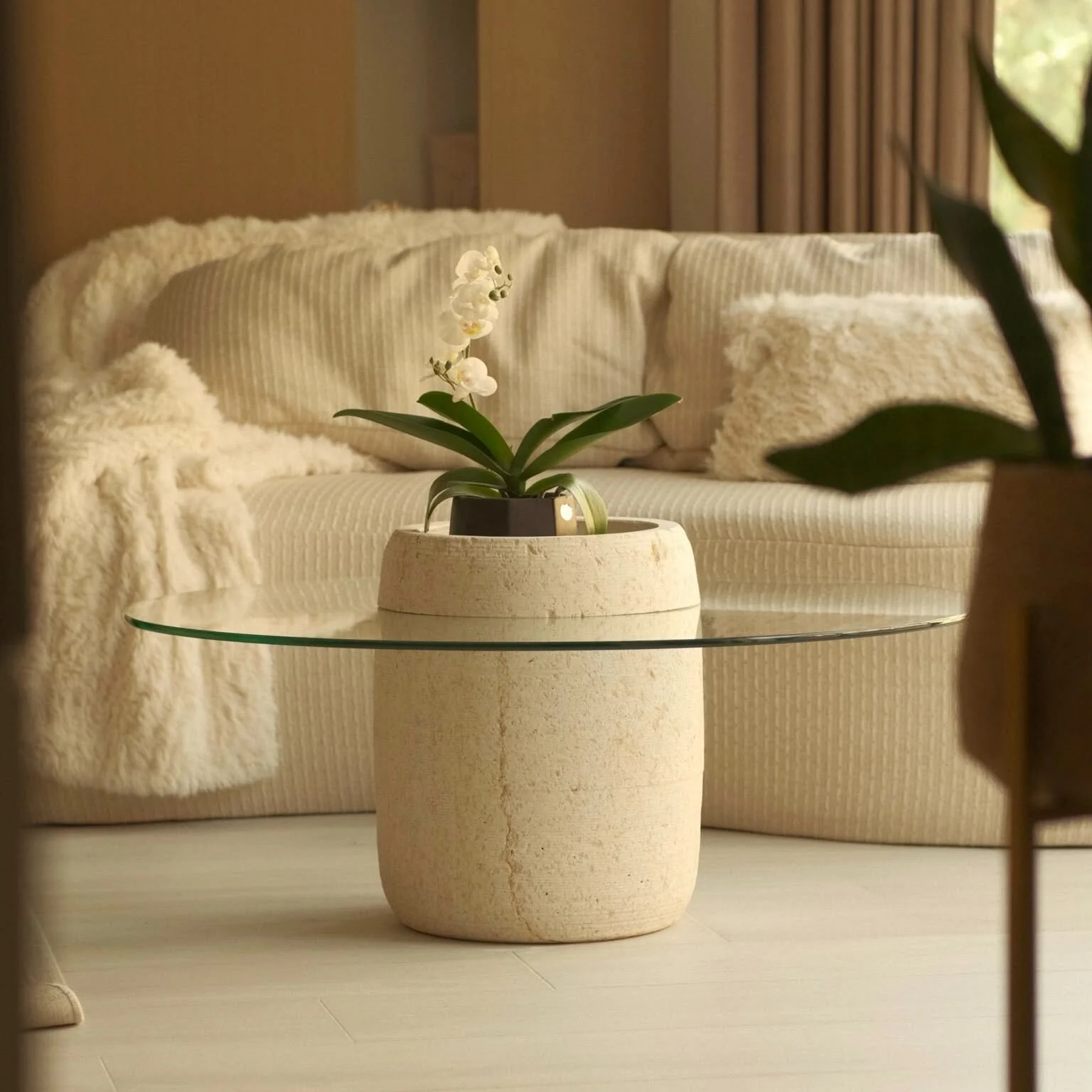 Glass Stone Coffee Table - Image 2