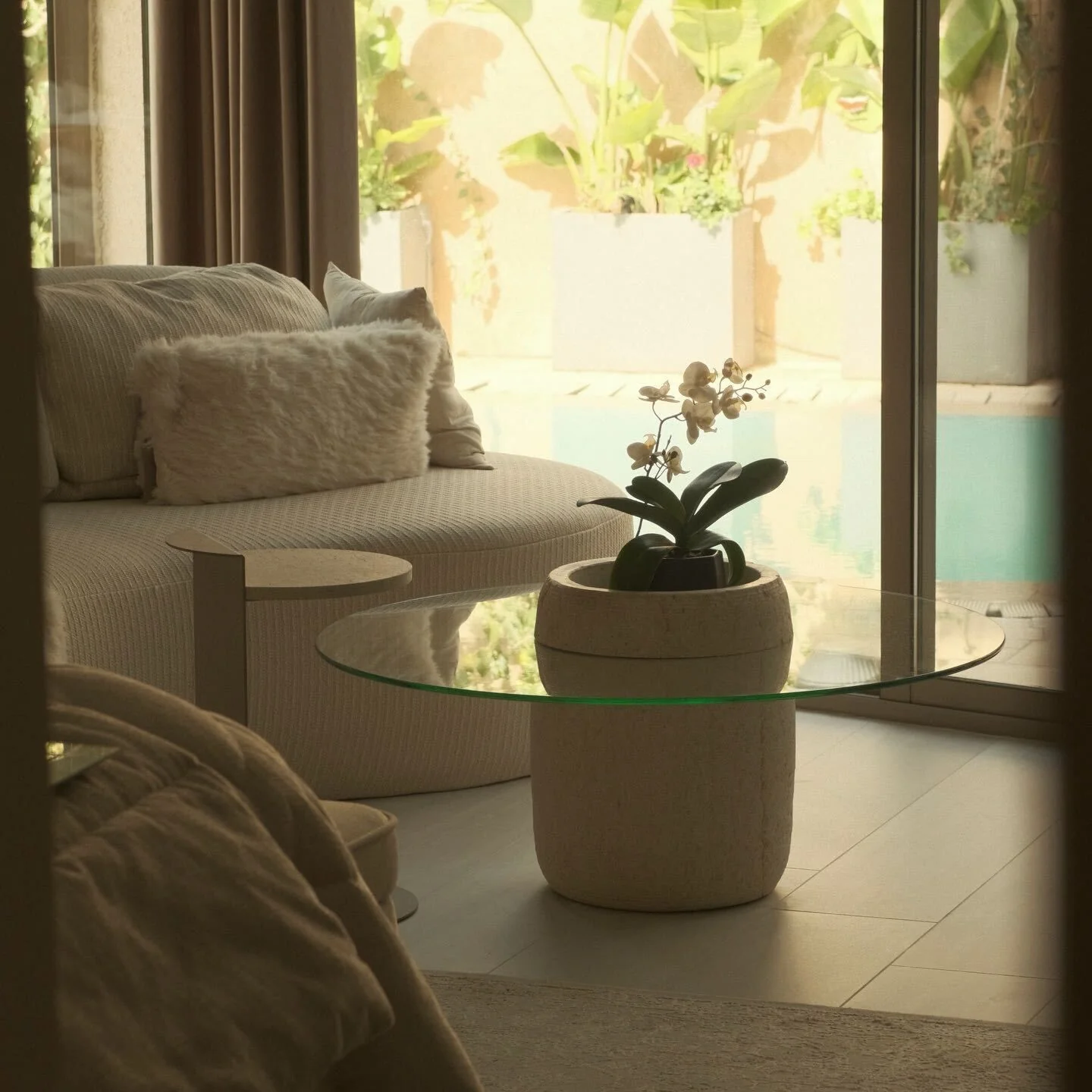 Glass Stone Coffee Table - Image 3