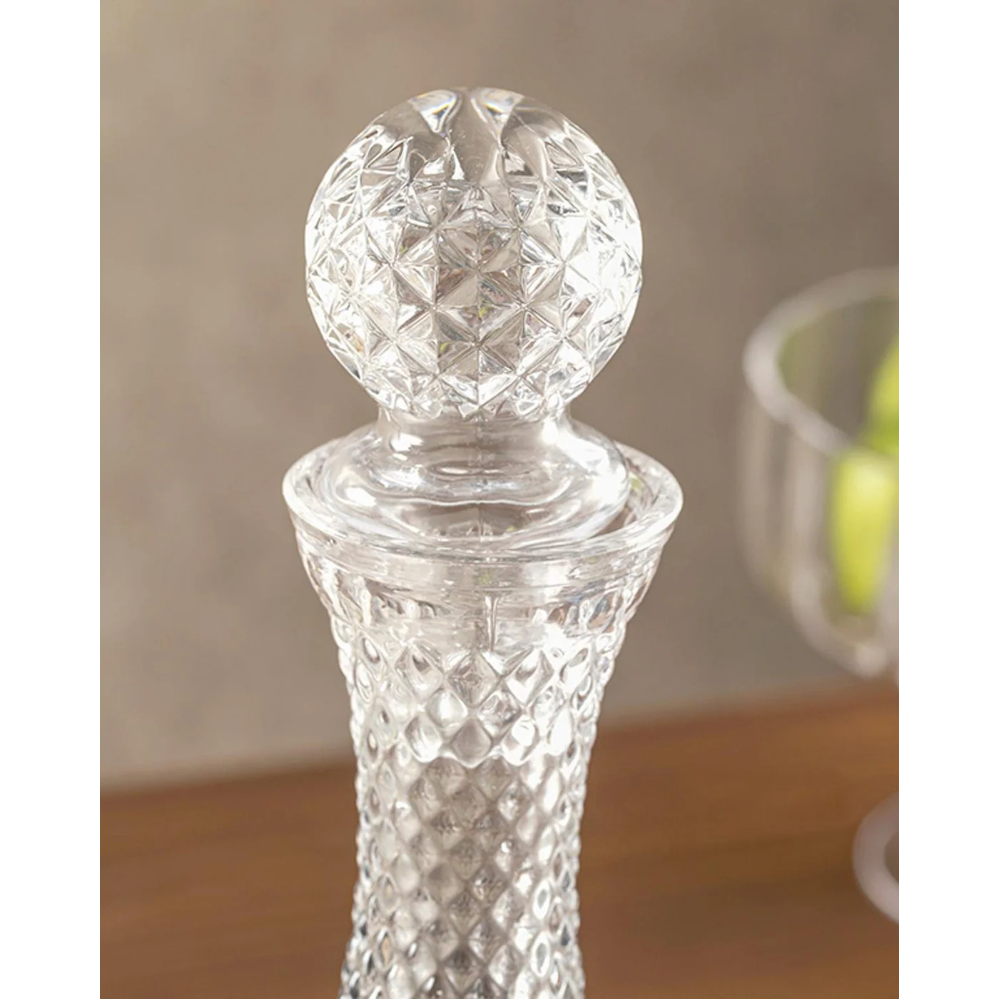 EH Living Glossy Glass 3 Pieces Decanter 1300 ml Navy Blue - Image 3