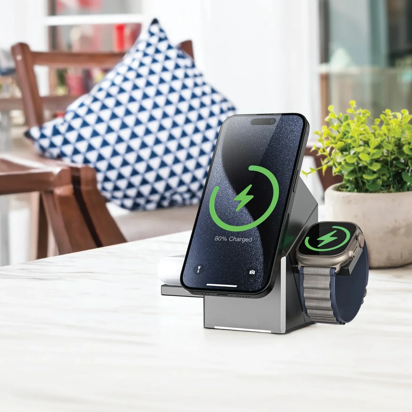 Green Lion 3-in-1 Magnetic Wireless Charger - Image 2