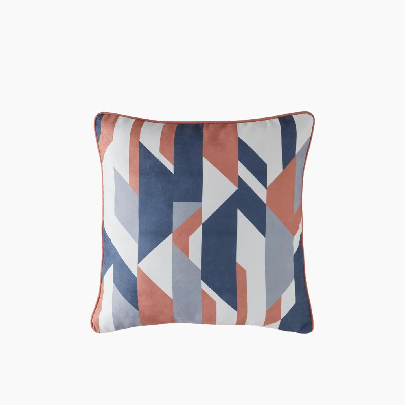 EH Living Grid Double Sided Toss Pillow Cover 45x45 cm Navy Blue - Brick