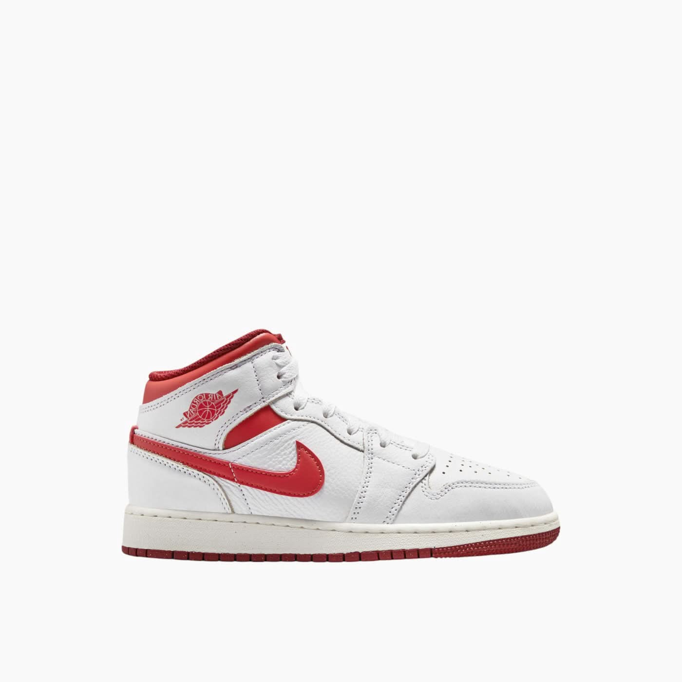 Air Jordan 1 Mid SE 'White Dune Red' Sneakers