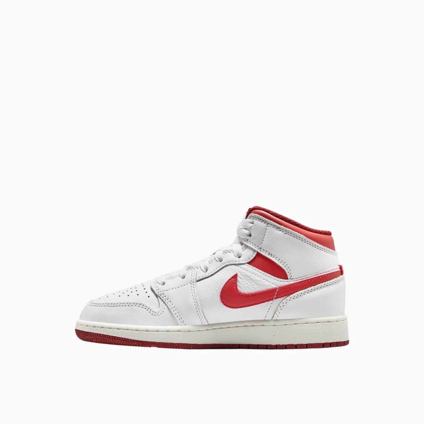 Air Jordan 1 Mid SE 'White Dune Red' Sneakers - Image 2